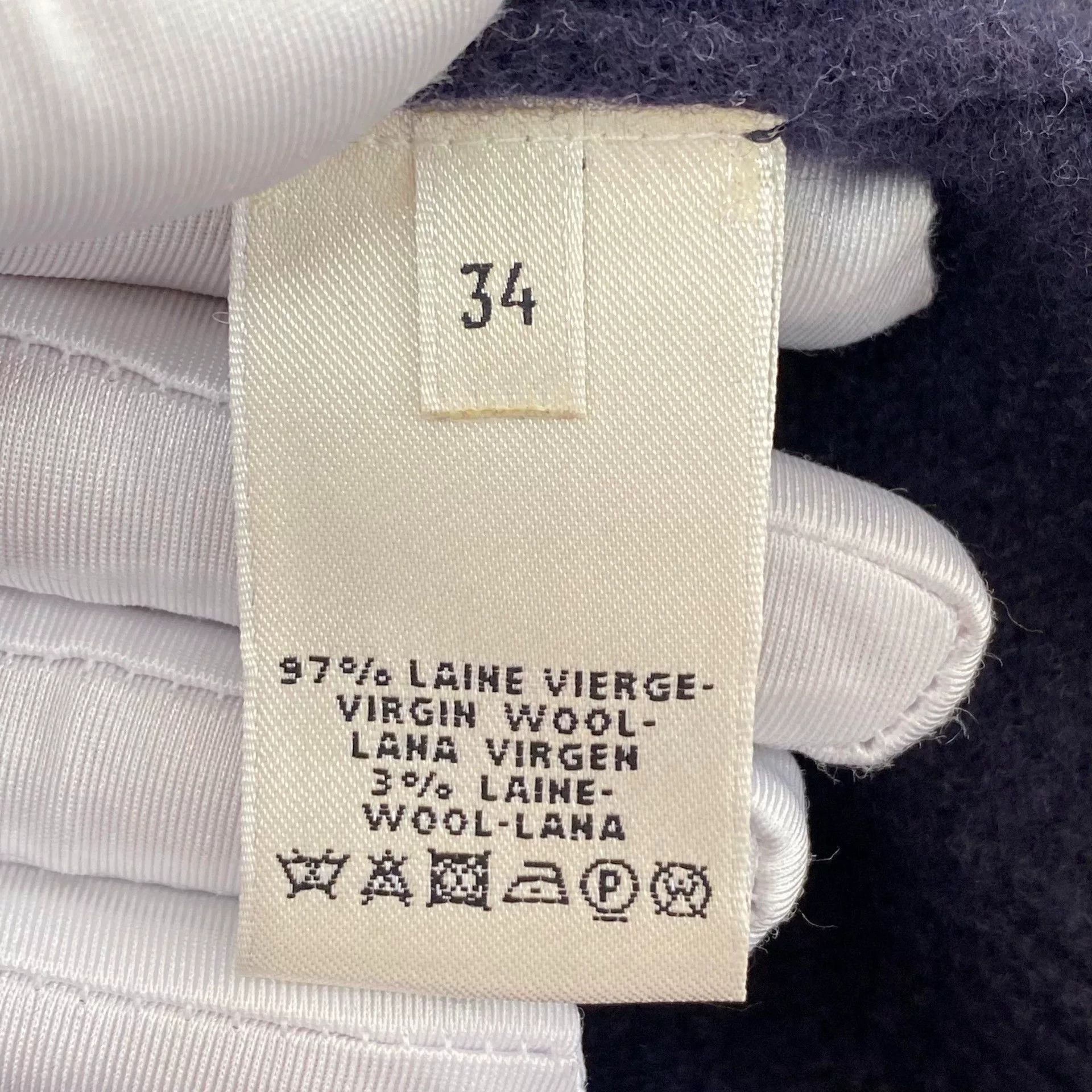 Hermes Hermes Dark Wool Coat Size 34 Size US XS / EU 42 / 0 - 6 Thumbnail