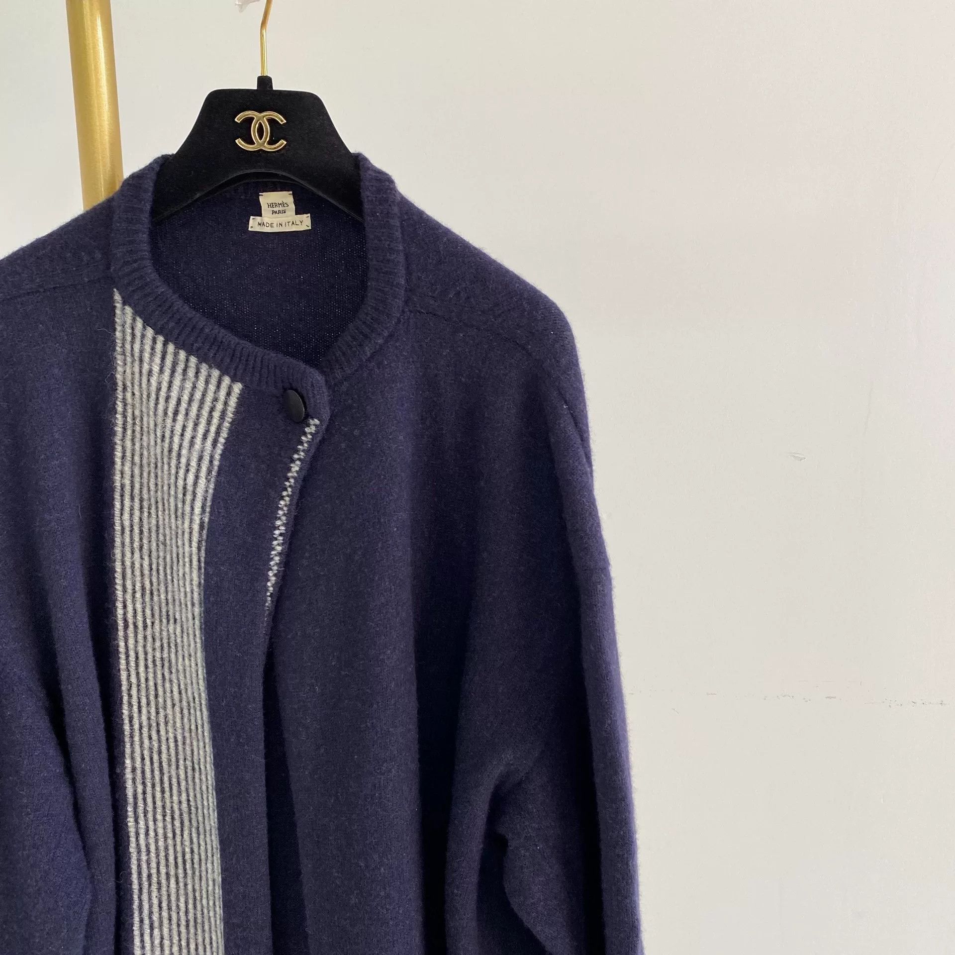 Hermes Hermes Dark Wool Coat Size 34 Size US XS / EU 42 / 0 - 3 Thumbnail