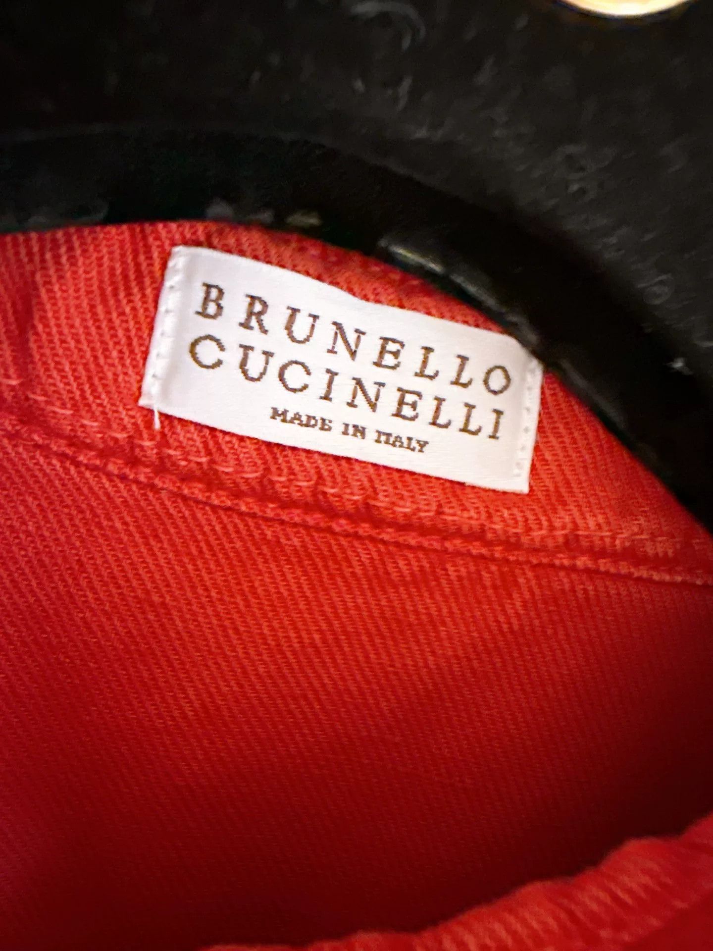 Brunello Cucinelli Brunello Cucinelli Red Cotton-Linen Jacket Size US S / EU 44-46 / 1 - 8 Thumbnail