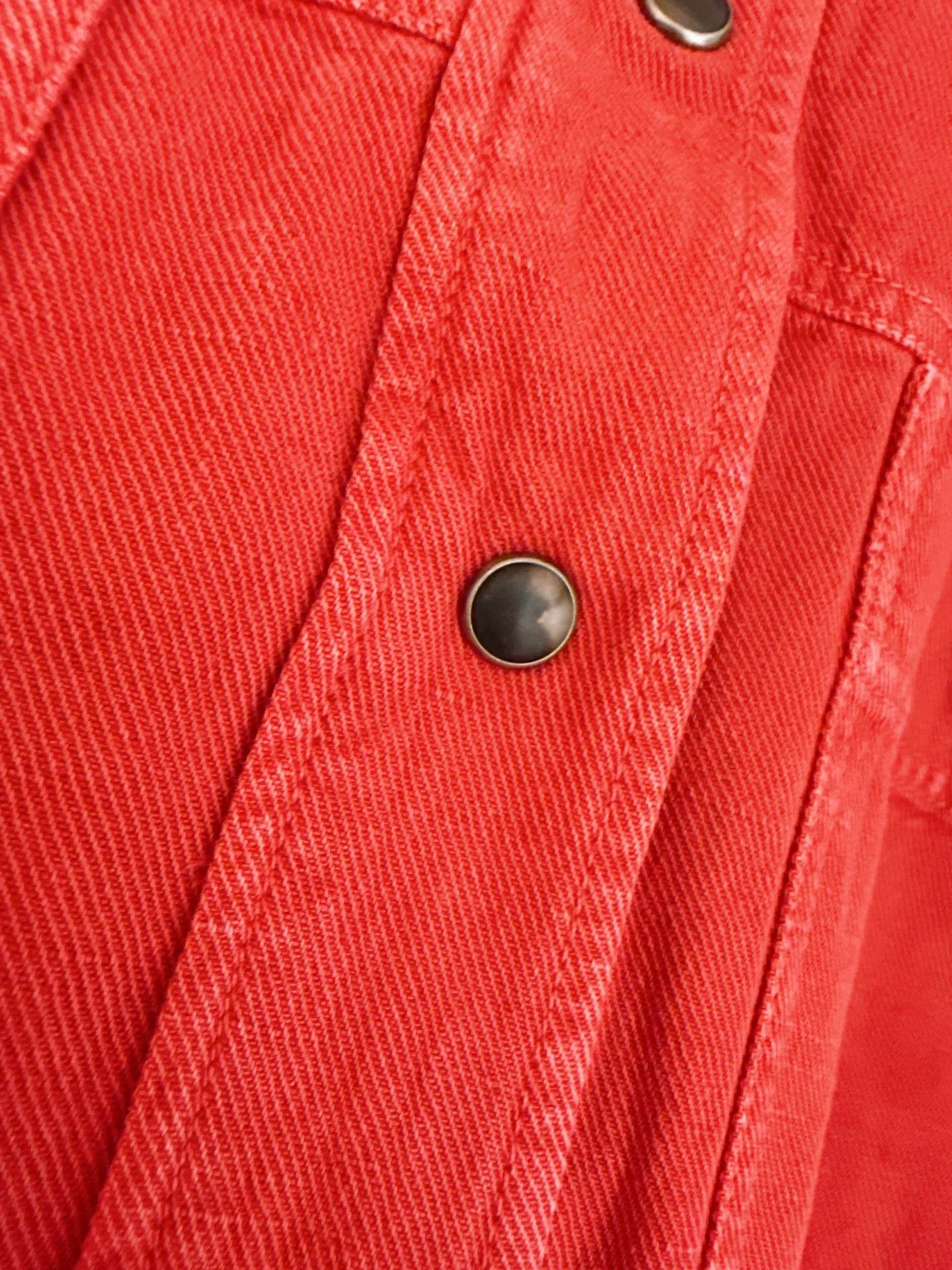 Brunello Cucinelli Brunello Cucinelli Red Cotton-Linen Jacket Size US S / EU 44-46 / 1 - 7 Thumbnail