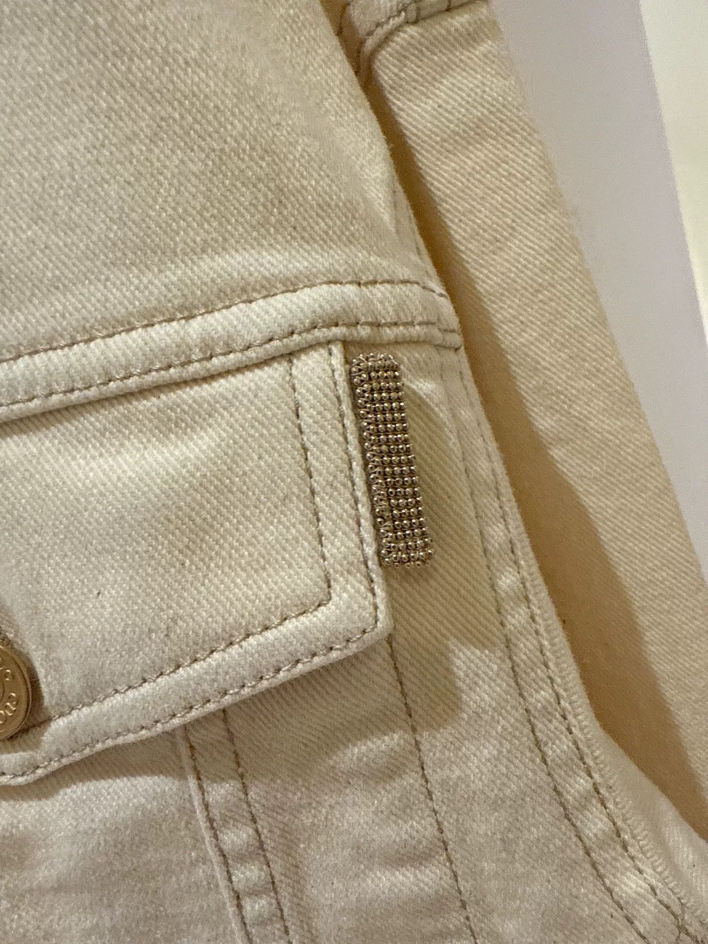 Brunello Cucinelli Brunello Cucinelli White Denim Jacket Size US XS / EU 42 / 0 - 5 Thumbnail