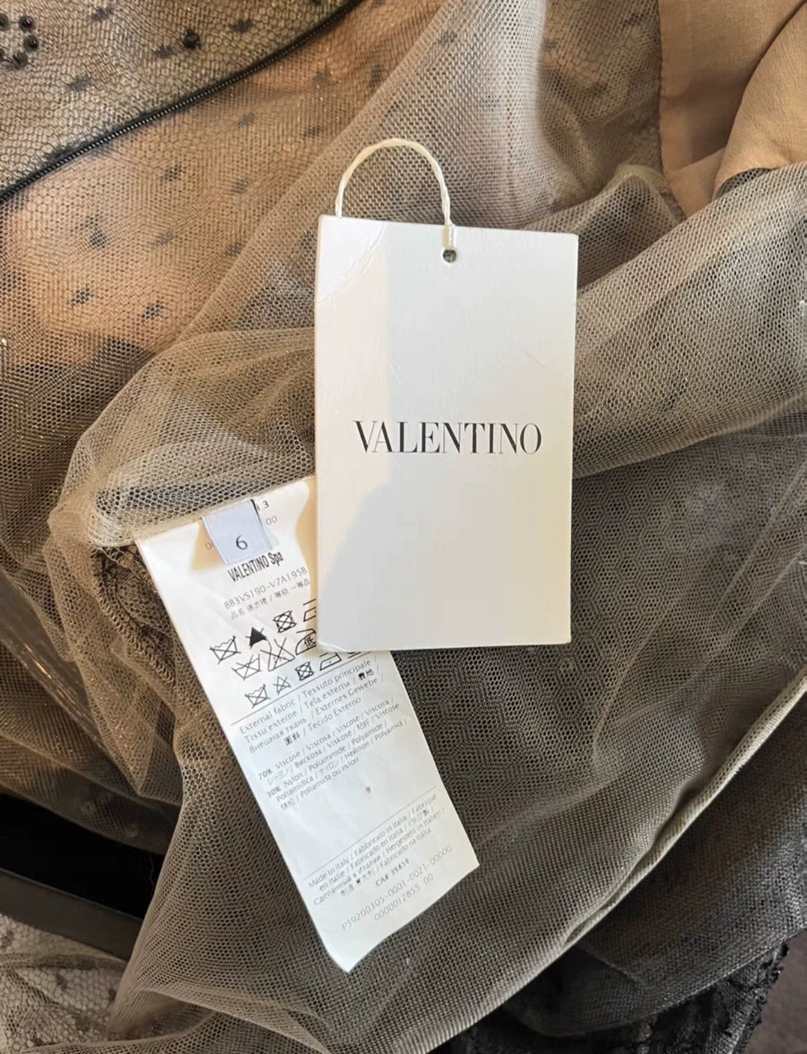 Valentino Valentino Runway Beaded Lace Dress Size US 38 / EU 54 - 6 Thumbnail