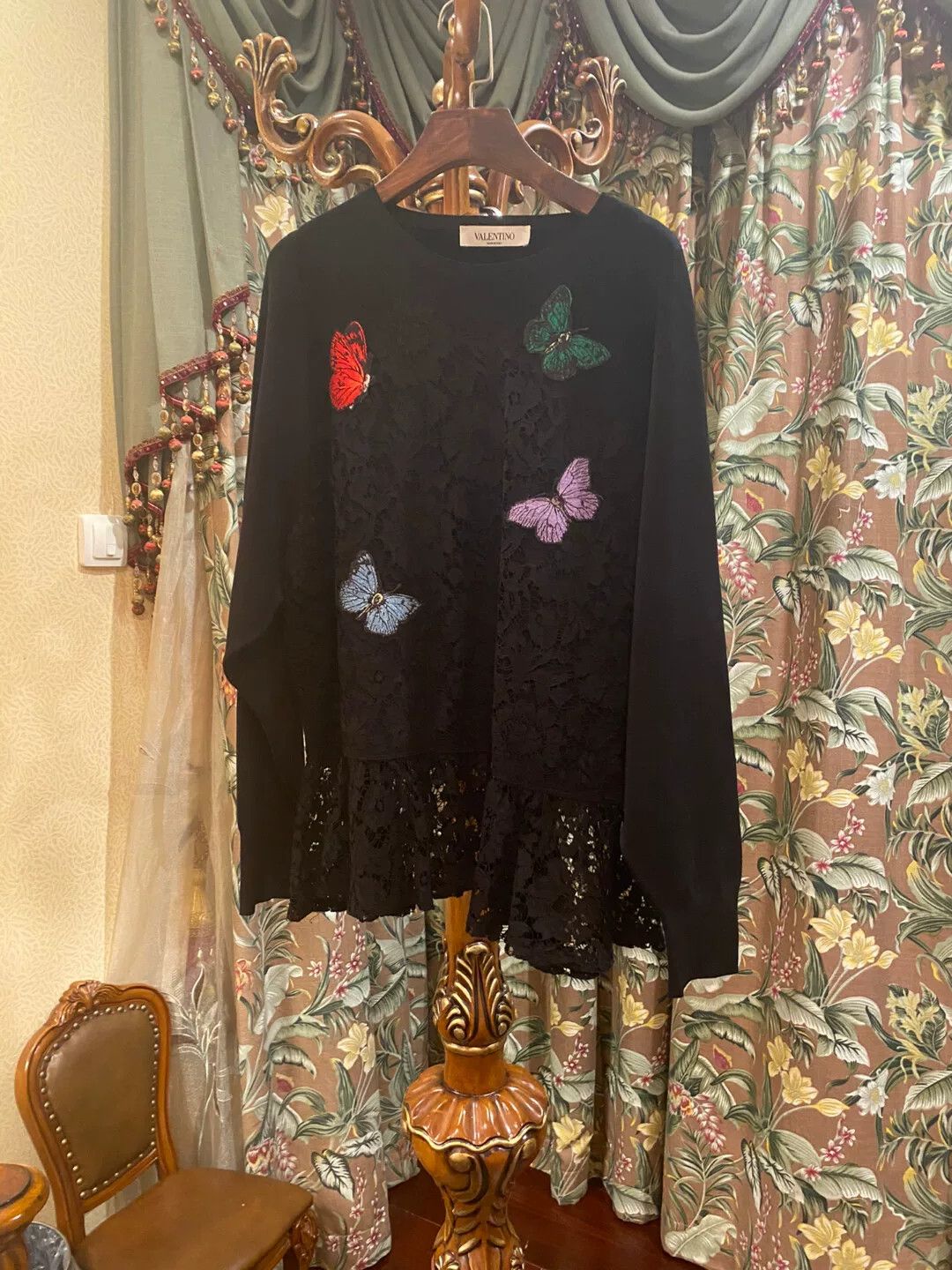 Valentino VALENTINO Black Lace Dress Size US XS / EU 42 / 0 - 5 Thumbnail