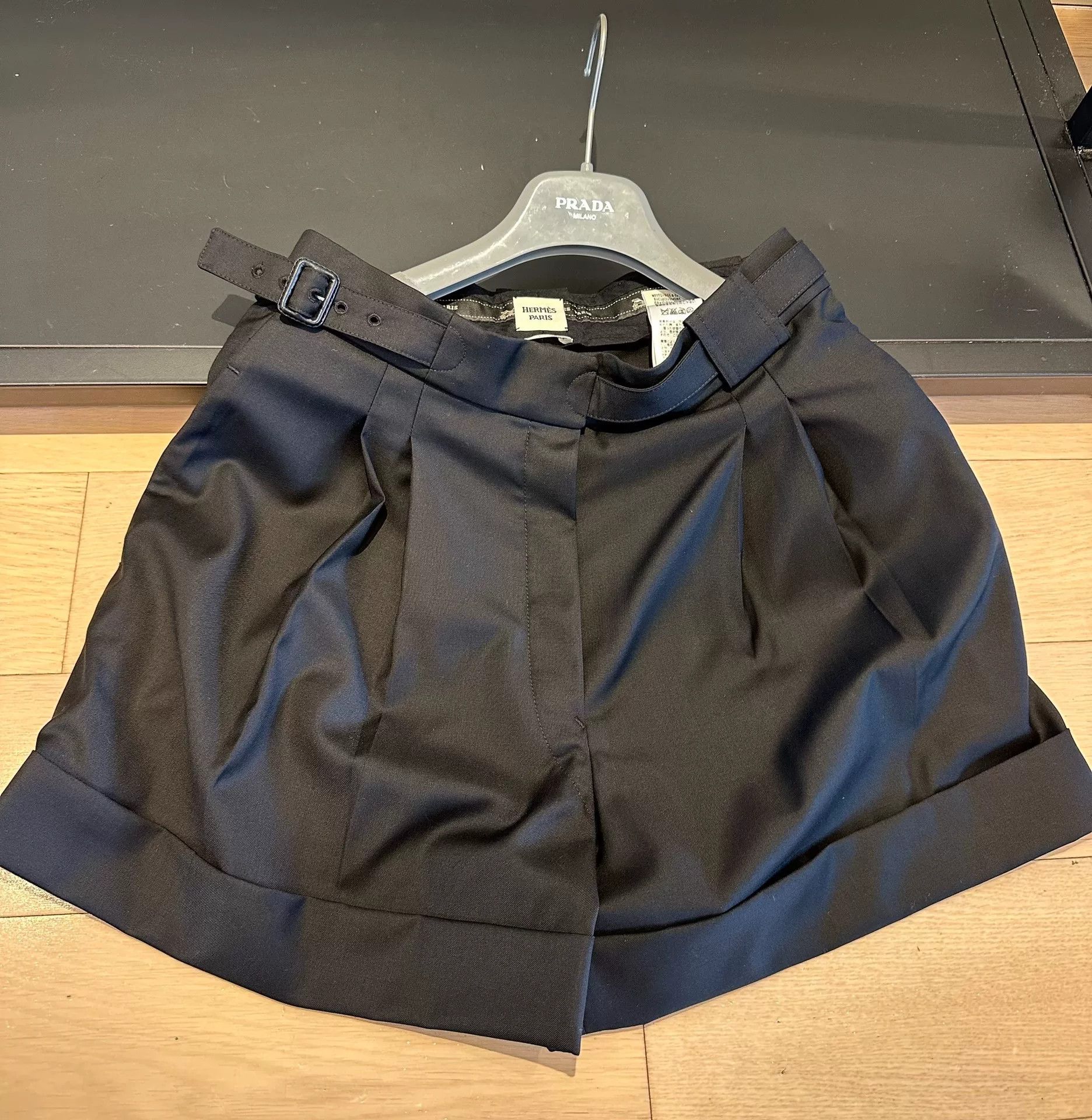 Hermes Hermes Black Belted Casual Shorts Size US 38 / EU 54 - 4 Thumbnail