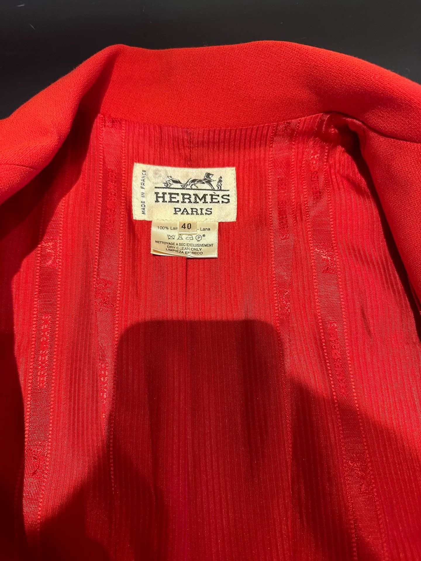 Hermes Hermès Red Wool Coat Size 40 Size US M / EU 48-50 / 2 - 4 Thumbnail