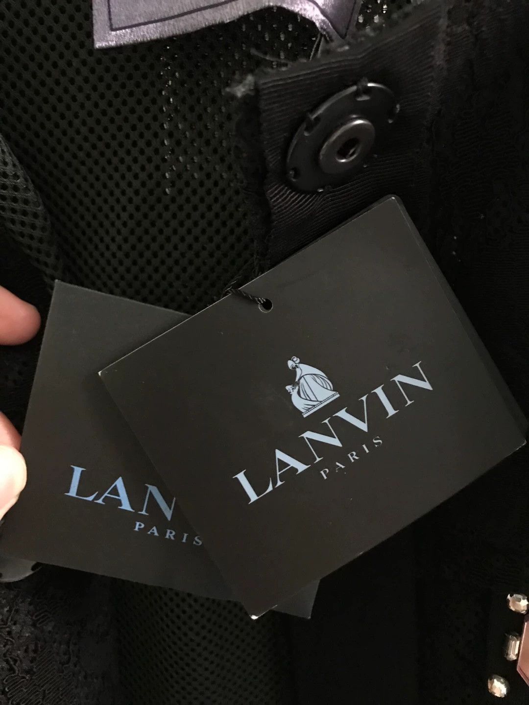 Lanvin new lanvin black gem coat fr34 Size US XS / EU 42 / 0 - 5 Thumbnail