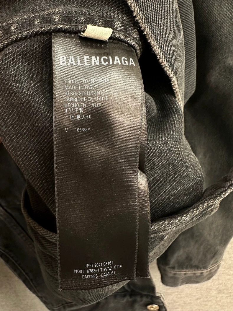Balenciaga Balenciaga Double B Logo Denim Jacket Size US M / EU 48-50 / 2 - 4 Thumbnail