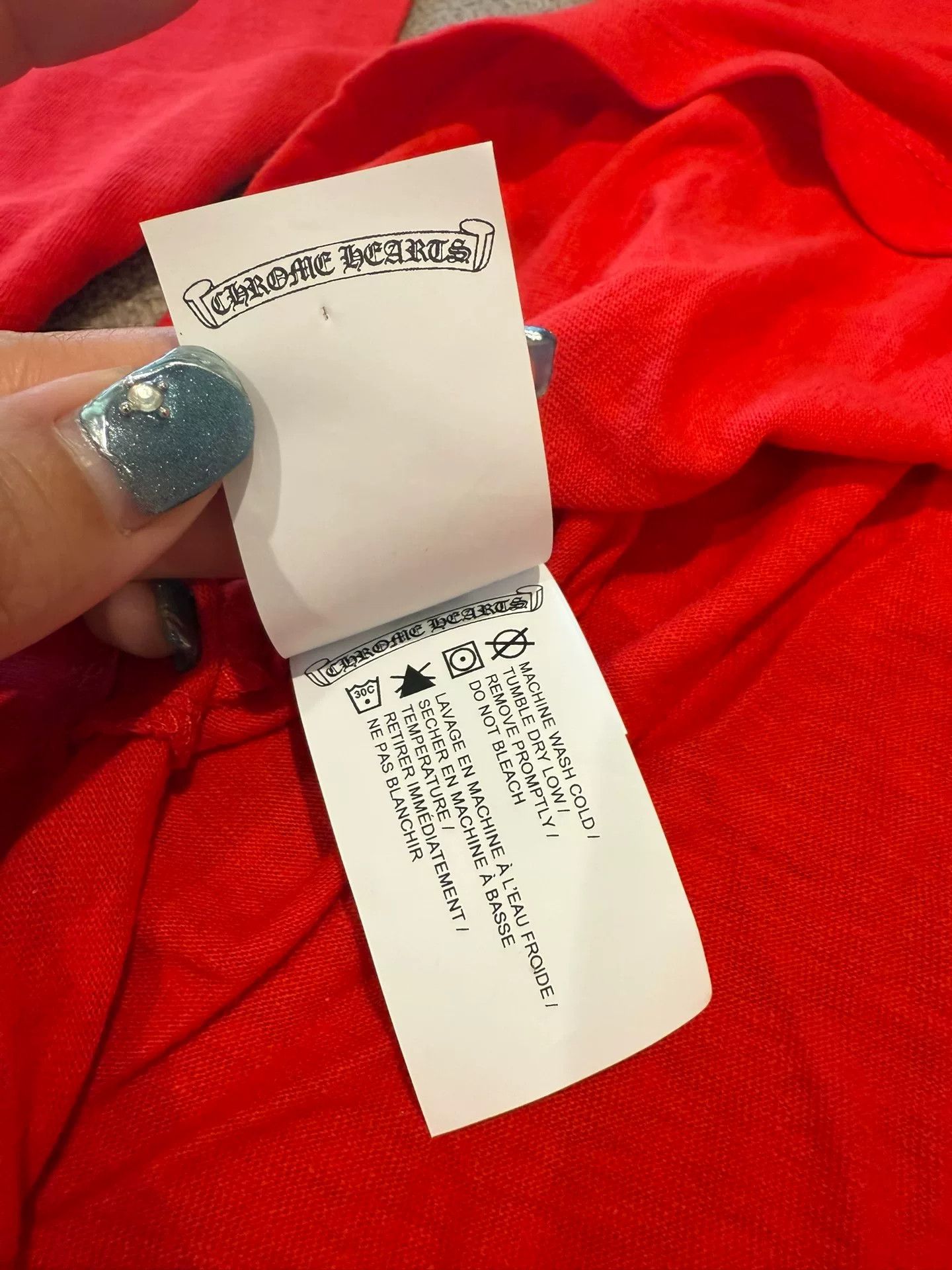 Chrome Hearts Chrome Hearts Red 33 Long Sleeve T-Shirt Size US S / EU 44-46 / 1 - 7 Thumbnail