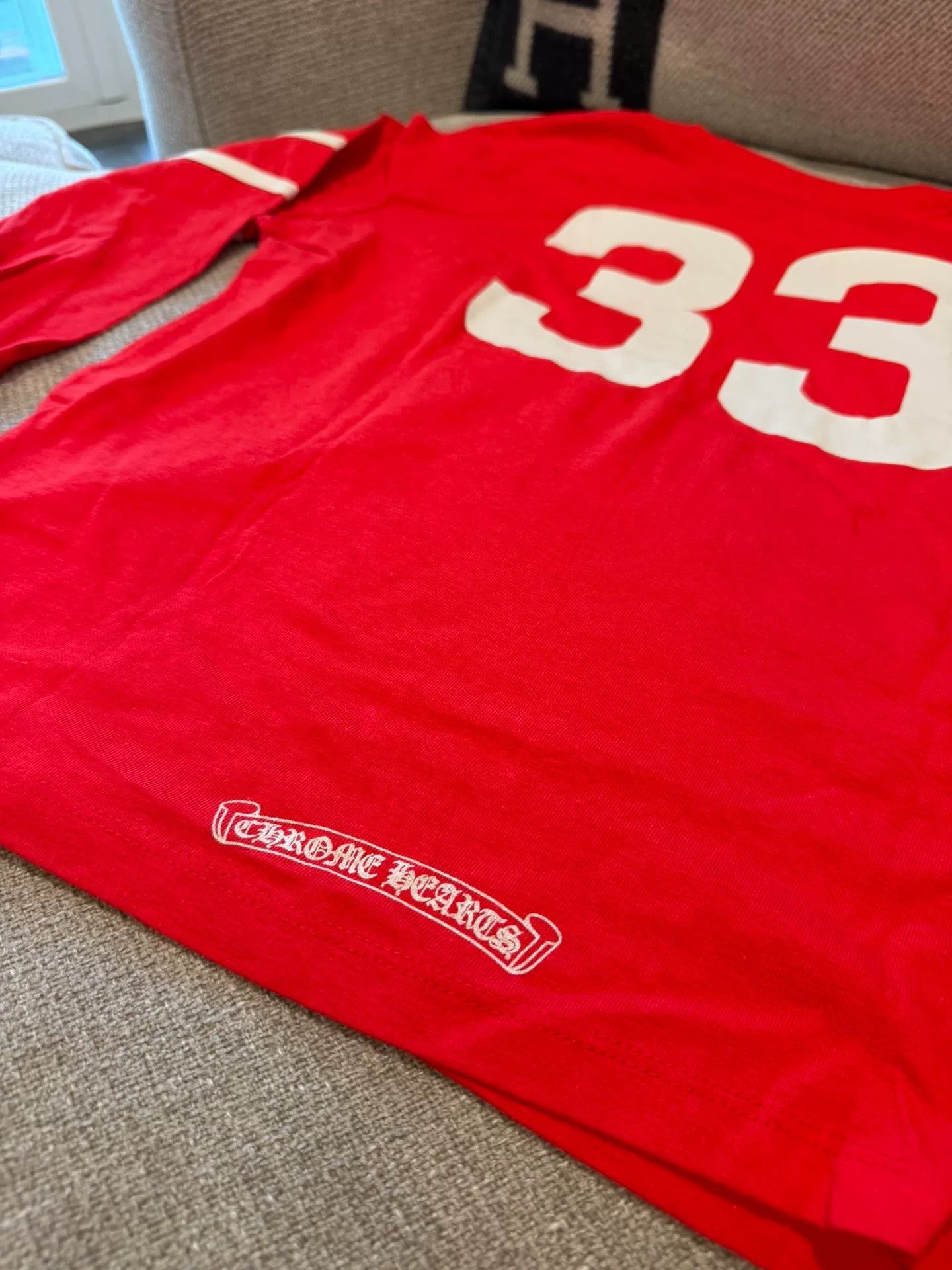 Chrome Hearts Chrome Hearts Red 33 Long Sleeve T-Shirt Size US S / EU 44-46 / 1 - 5 Thumbnail