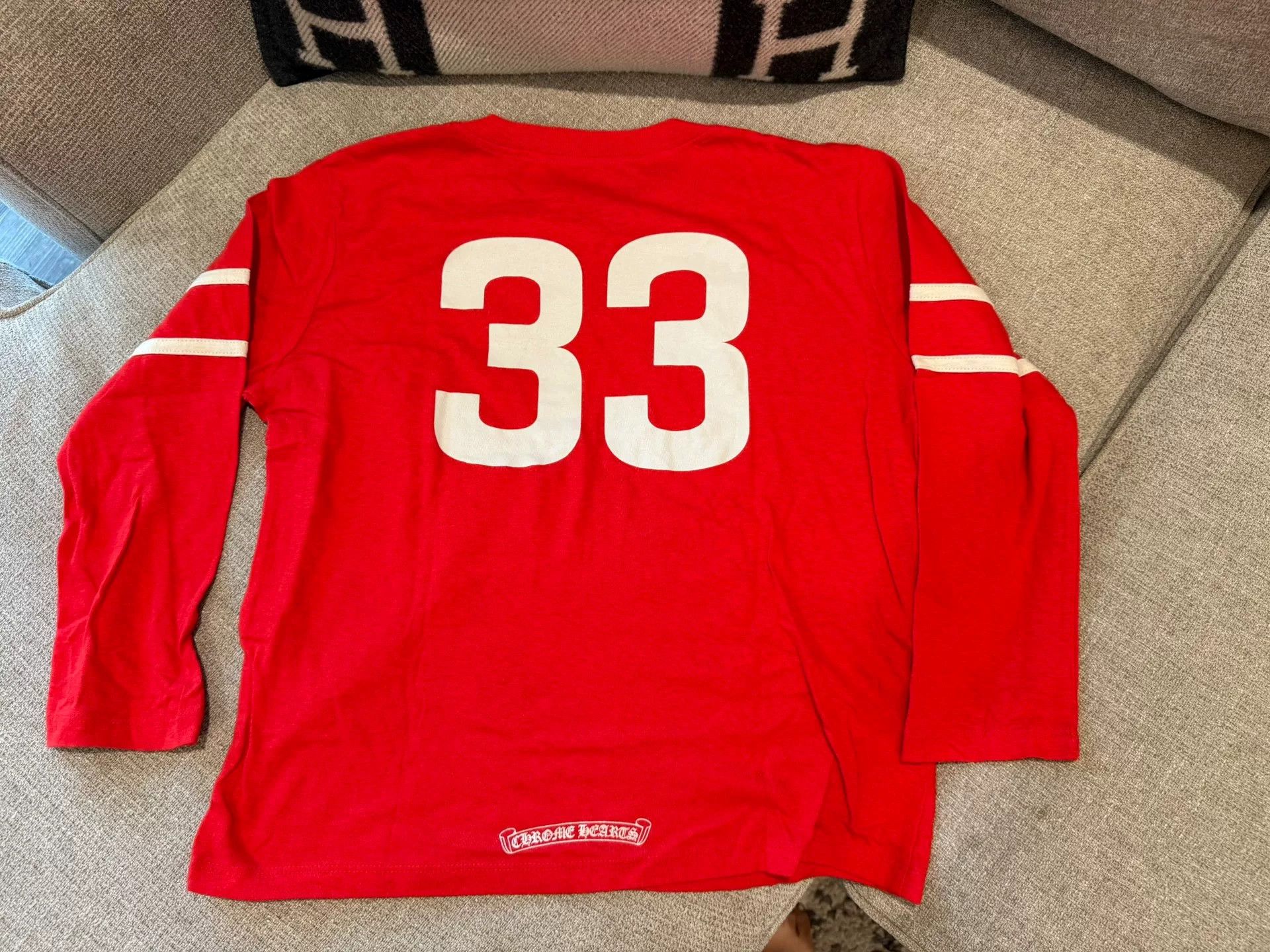 Chrome Hearts Chrome Hearts Red 33 Long Sleeve T-Shirt Size US S / EU 44-46 / 1 - 4 Thumbnail