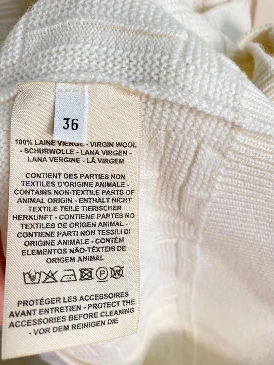 Hermes Hermes White Cardigan Sweater New Size US S / EU 44-46 / 1 - 5 Thumbnail