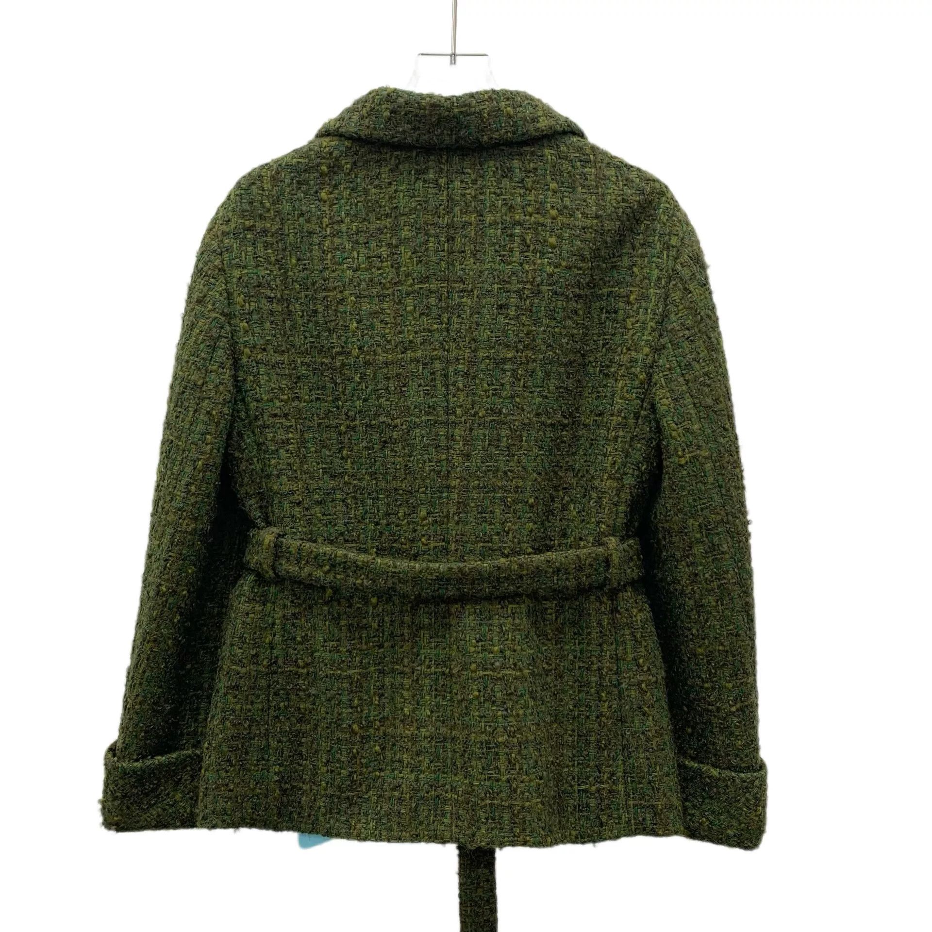 Gucci Gucci Green Wool Tweed Jacket Size US XS / EU 42 / 0 - 2 Thumbnail