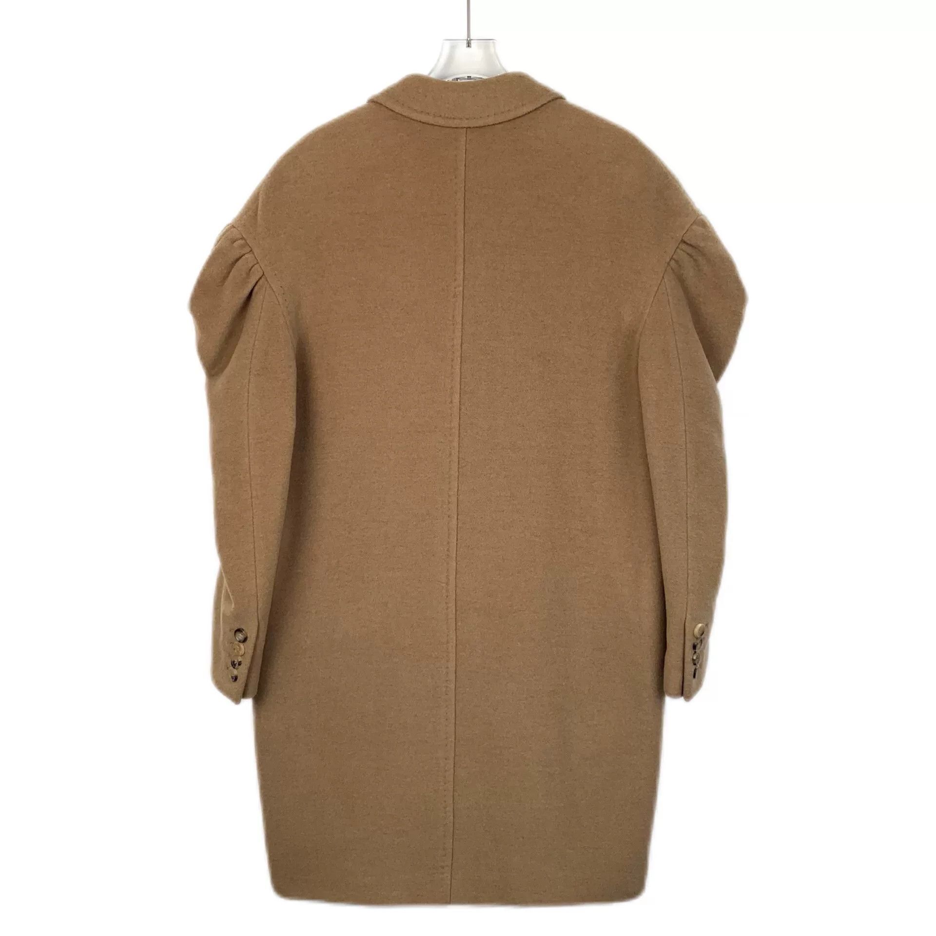 Max Mara brown double-breasted puff sleeve coat Size US S / EU 44-46 / 1 - 2 Thumbnail