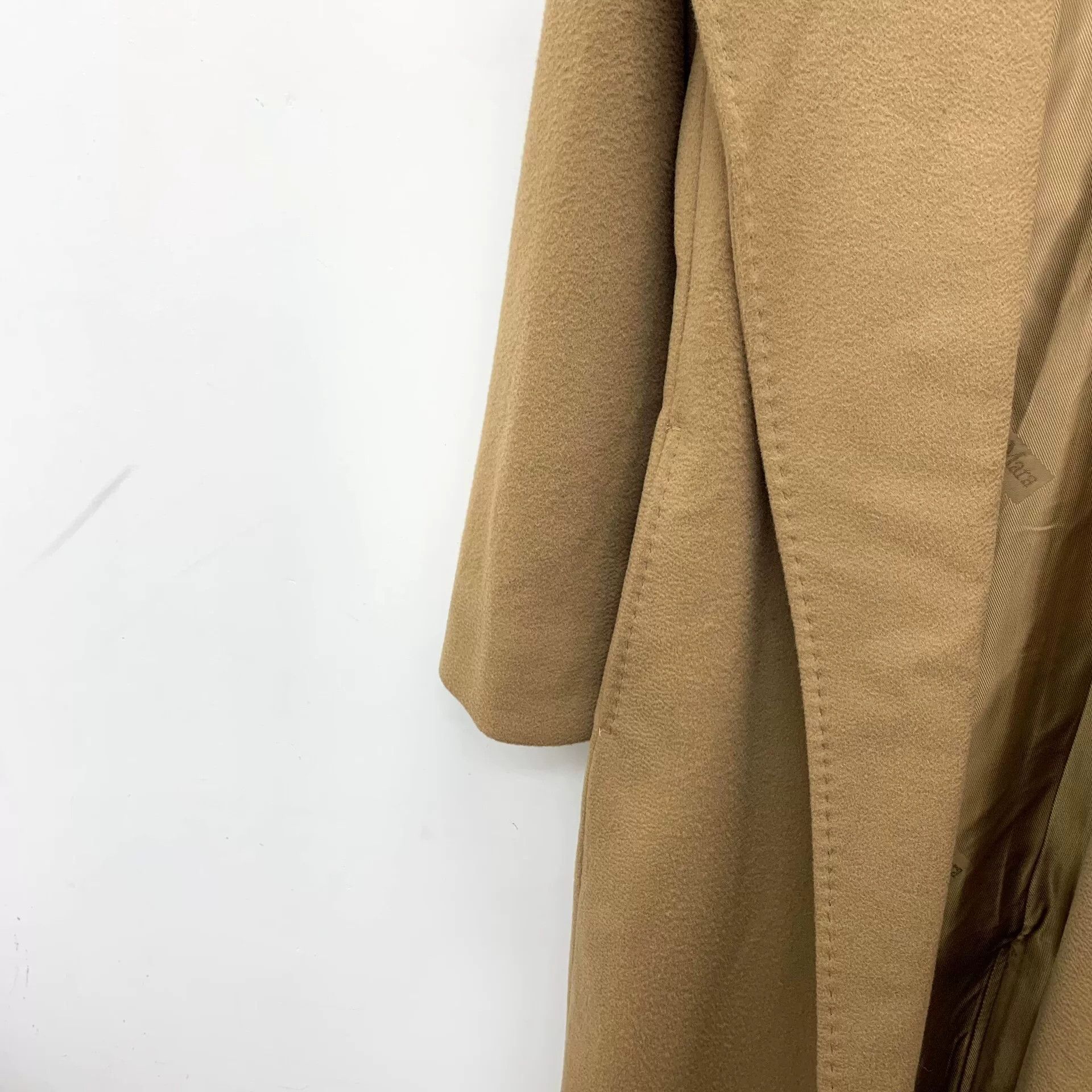 Vintage brown wool long coat with belt Size US S / EU 44-46 / 1 - 4 Thumbnail