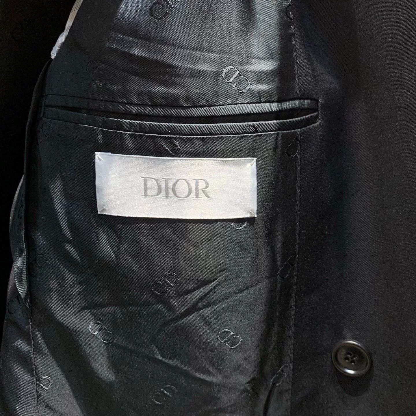 Dior dior embroidered double-breasted suit jacket Size US L / EU 52-54 / 3 - 2 Thumbnail