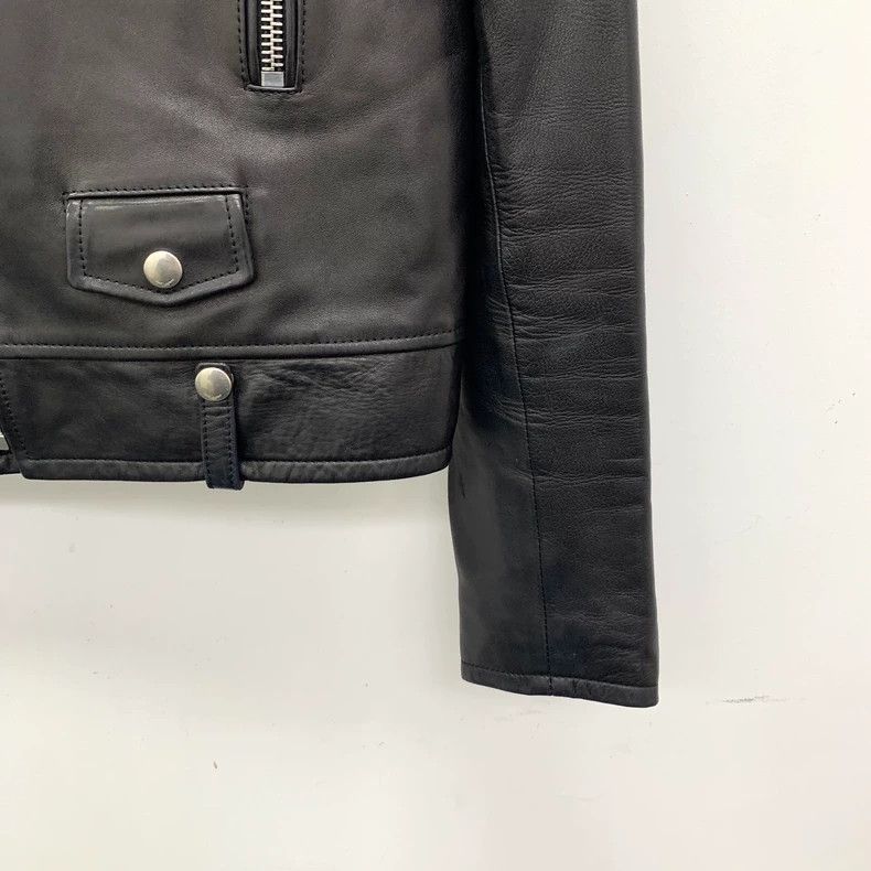 Yves Saint Laurent Yves Saint Laurent Black Leather Jacket Size US S / EU 44-46 / 1 - 4 Thumbnail