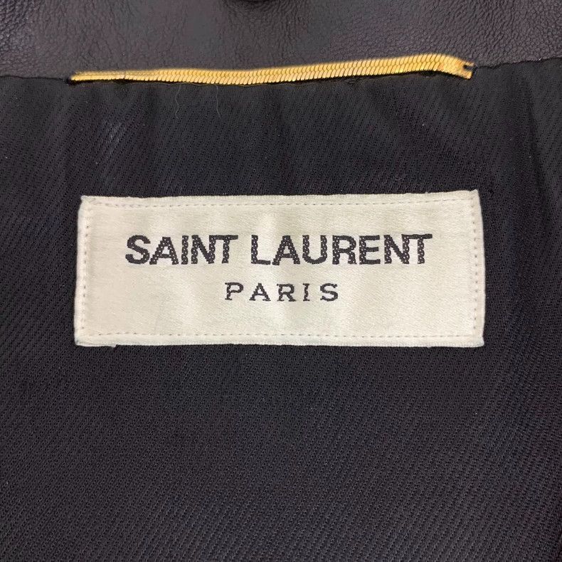 Yves Saint Laurent Yves Saint Laurent Black Leather Jacket Size US S / EU 44-46 / 1 - 5 Thumbnail