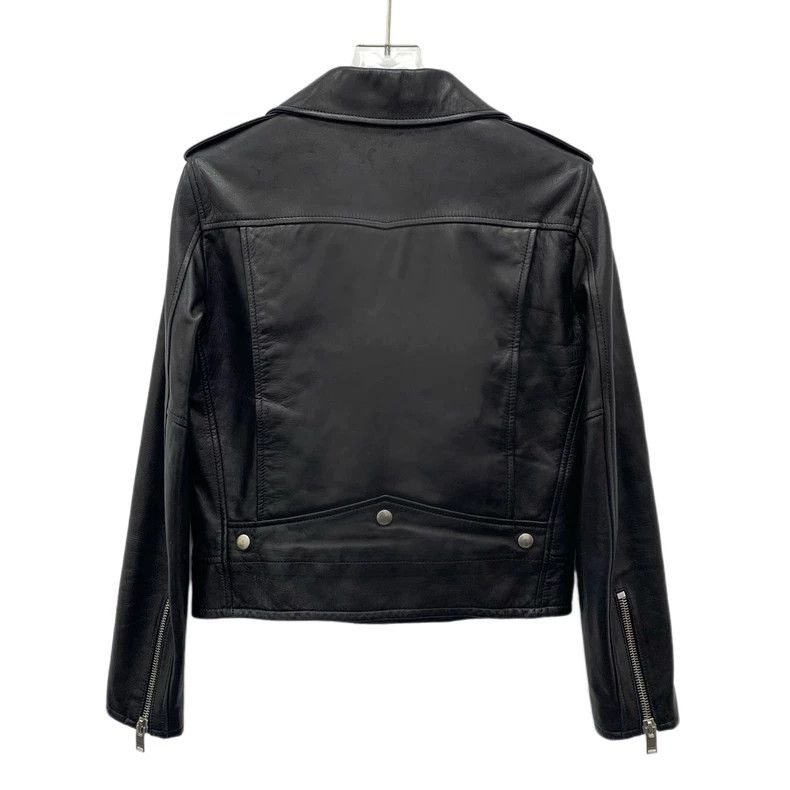 Yves Saint Laurent Yves Saint Laurent Black Leather Jacket Size US S / EU 44-46 / 1 - 2 Thumbnail