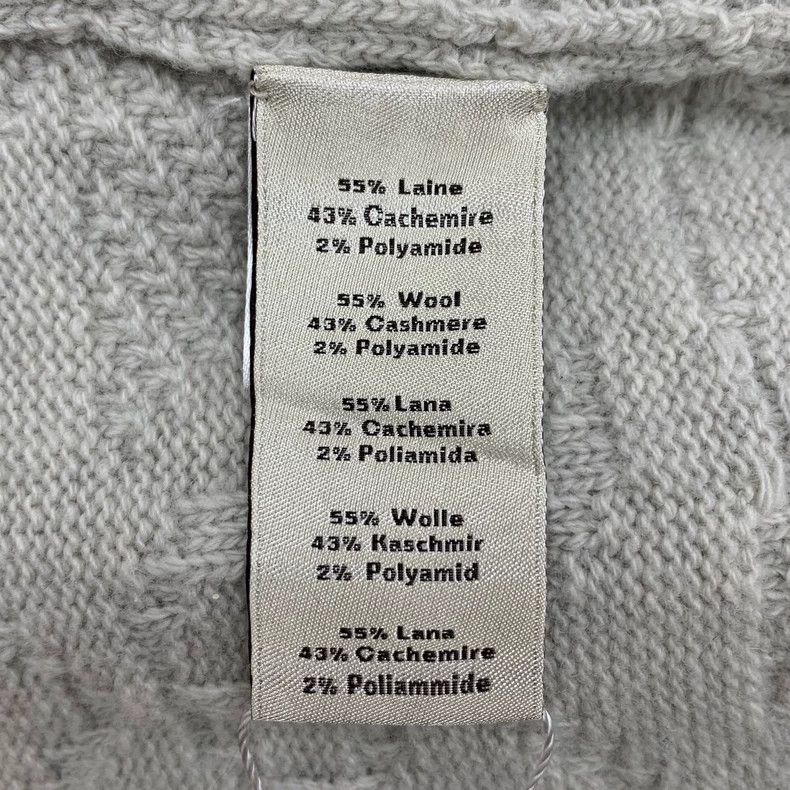 Hermes Hermes Gray Wool V-Neck Cardigan Size US M / EU 48-50 / 2 - 6 Thumbnail