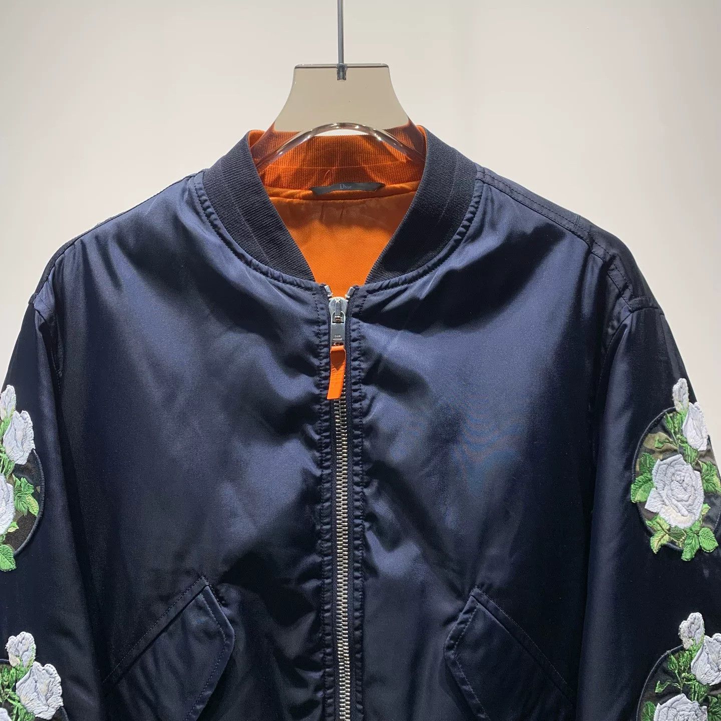 Dior Dior Camellia Embroidered Bomber Jacket Size US L / EU 52-54 / 3 - 3 Thumbnail