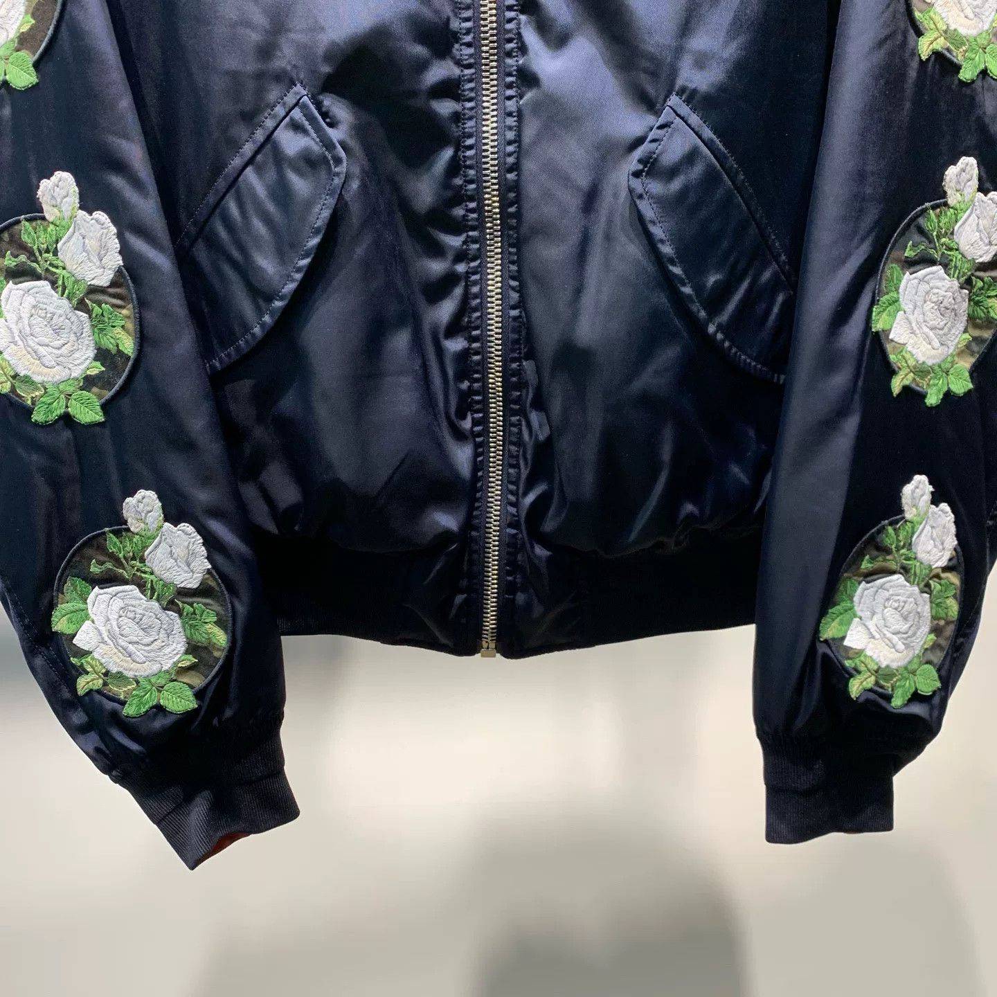 Dior Dior Camellia Embroidered Bomber Jacket Size US L / EU 52-54 / 3 - 4 Thumbnail