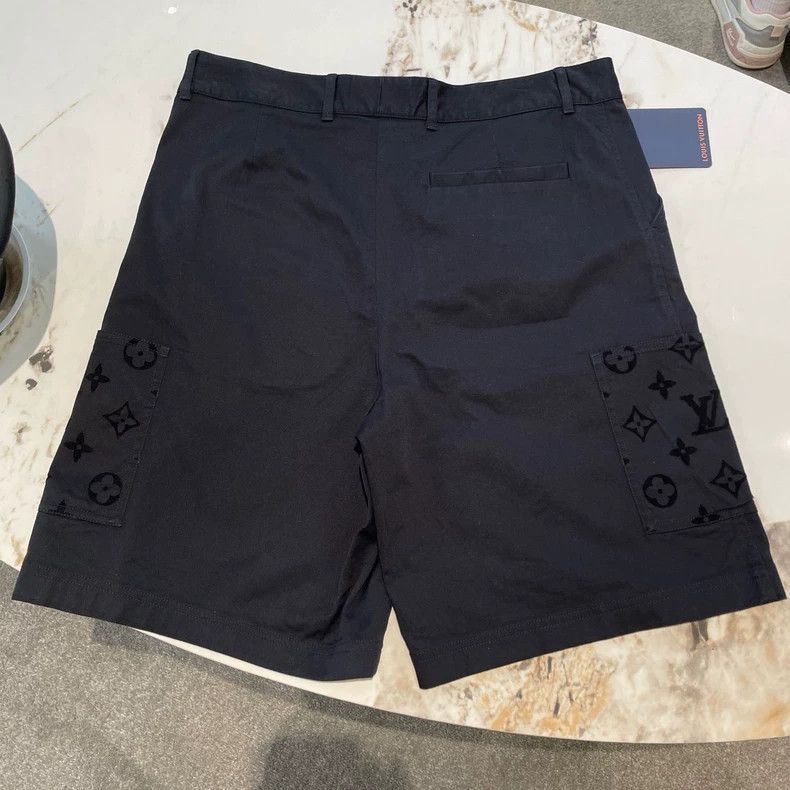 Louis Vuitton Louis Vuitton 2024 Flocked Black Shorts Size US 35 - 2 Thumbnail