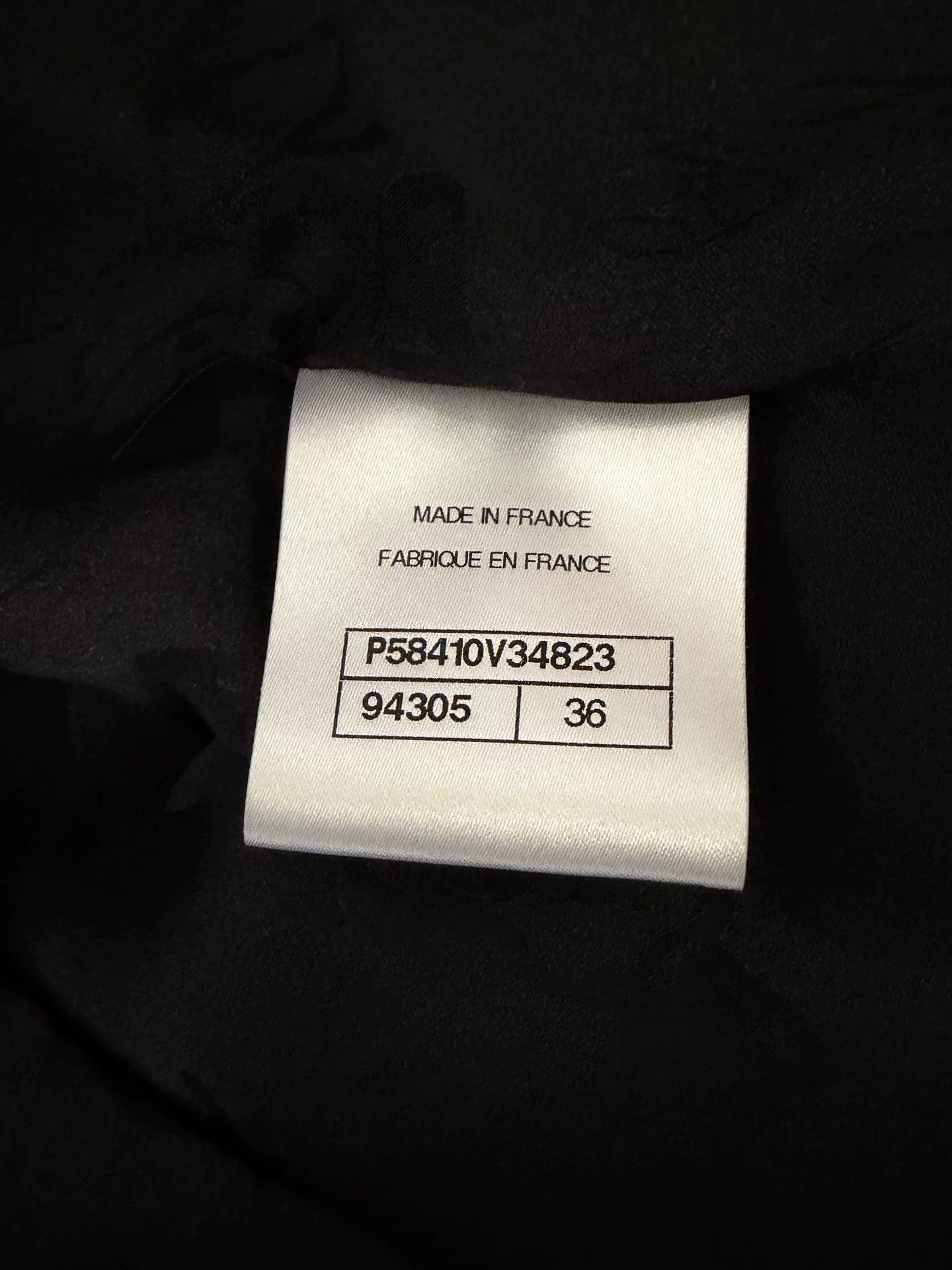 Chanel Chanel 18SS Black Wool Satin Blazer Size US S / EU 44-46 / 1 - 4 Thumbnail
