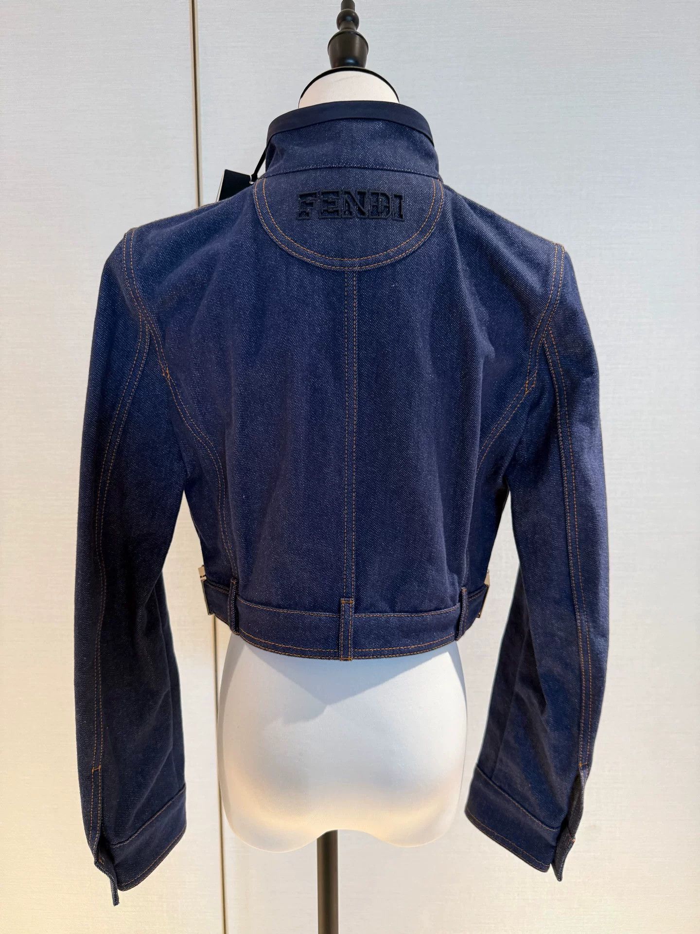 Fendi fendi blue denim jacket with tag Size US S / EU 44-46 / 1 - 2 Thumbnail