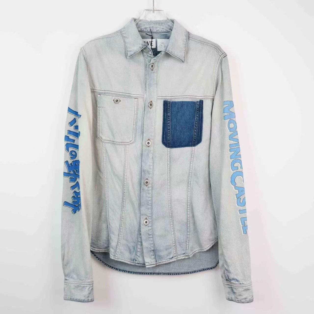 Loewe Loewe Miyazaki Castle Embroidered Denim Shirt Size US L / EU 52-54 / 3 - 3 Thumbnail