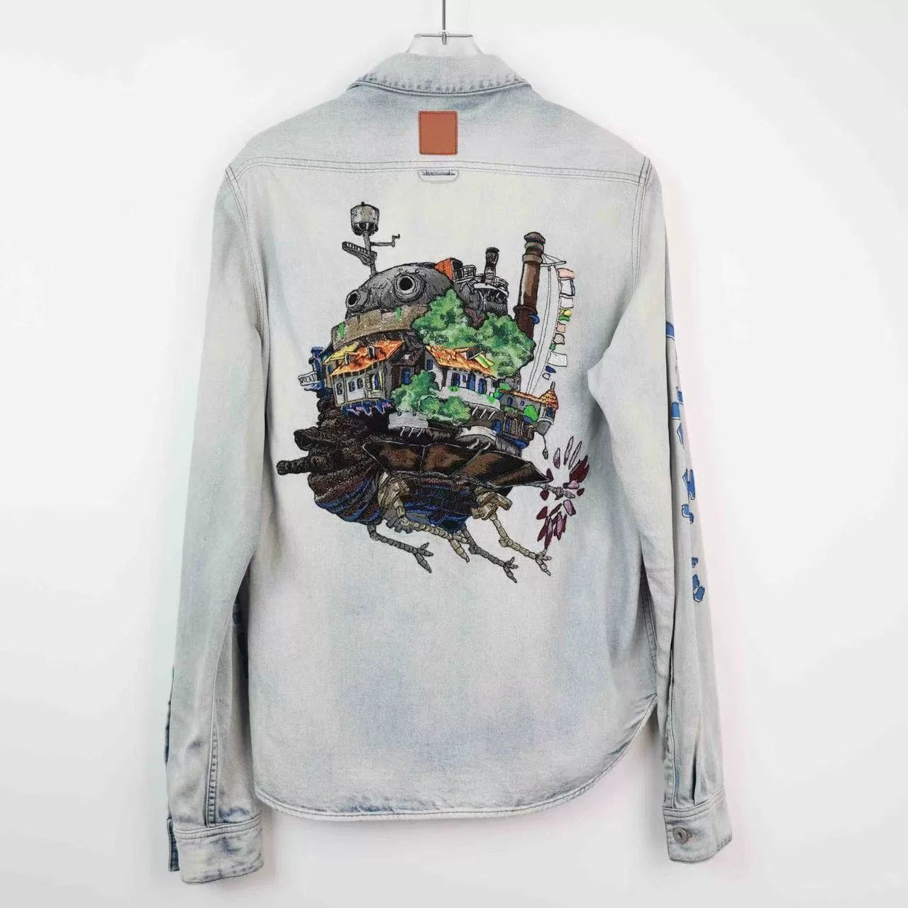 Loewe Loewe Miyazaki Castle Embroidered Denim Shirt Size US L / EU 52-54 / 3 - 2 Thumbnail