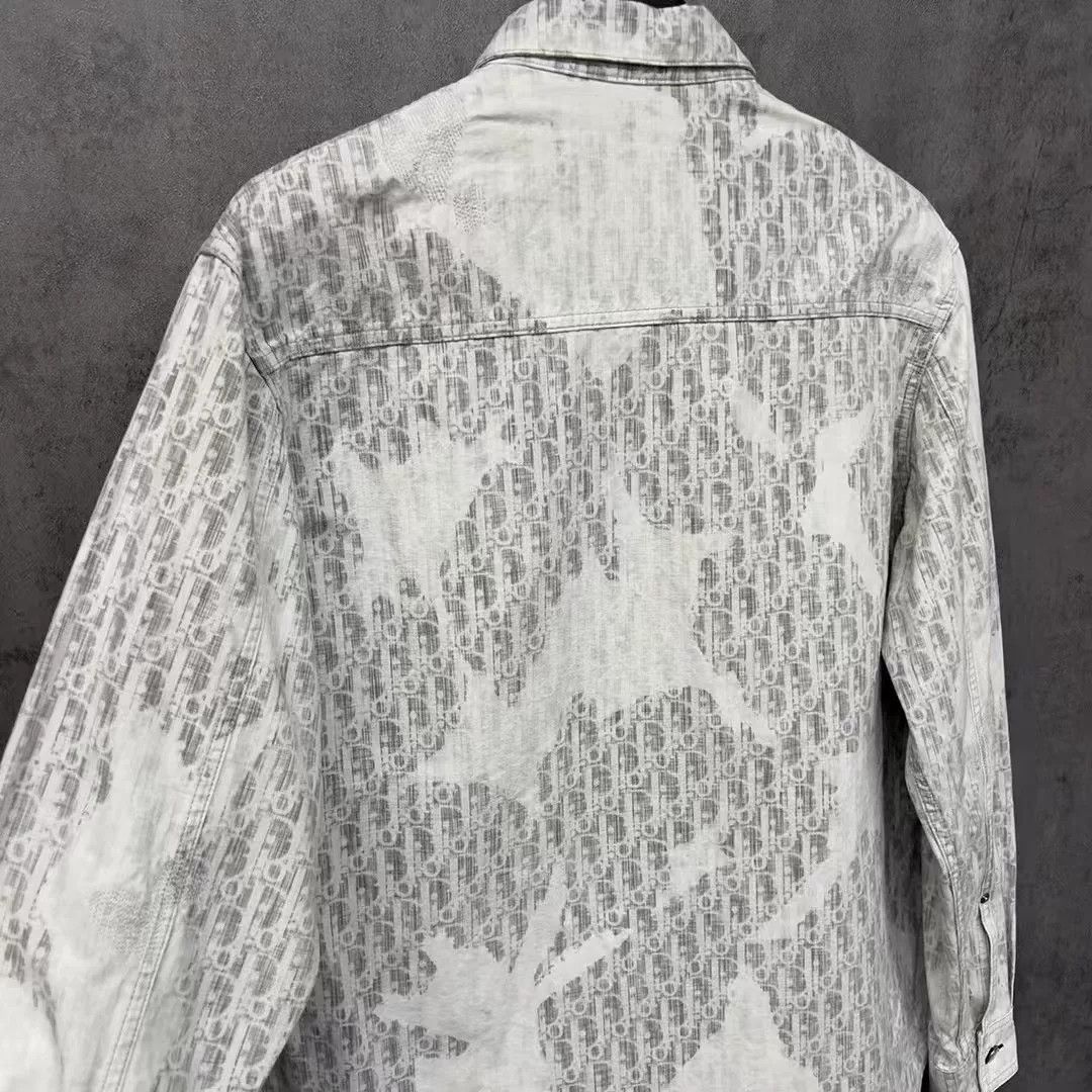 Dior dior logo distressed denim jacket Size US L / EU 52-54 / 3 - 3 Thumbnail