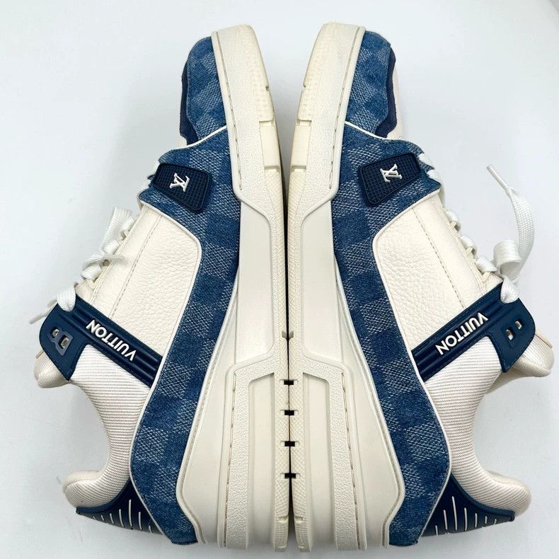 Louis Vuitton Louis Vuitton LV Trainer White Blue Sneakers Size US 10.5 / EU 43-44 - 8 Thumbnail
