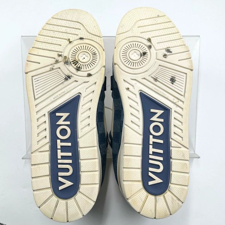 Louis Vuitton Louis Vuitton LV Trainer White Blue Sneakers Size US 10.5 / EU 43-44 - 7 Thumbnail