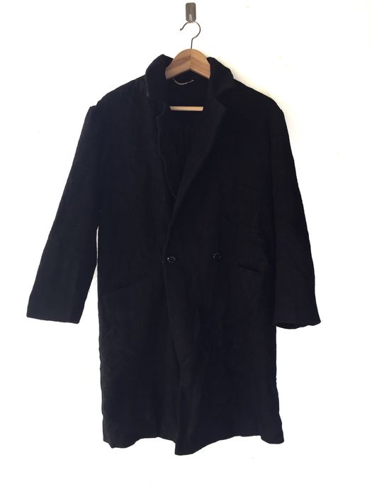 Designer 🔥NEED GONE TODAY🔥Japanese Designer Gu Trench Coat Wool Black ...