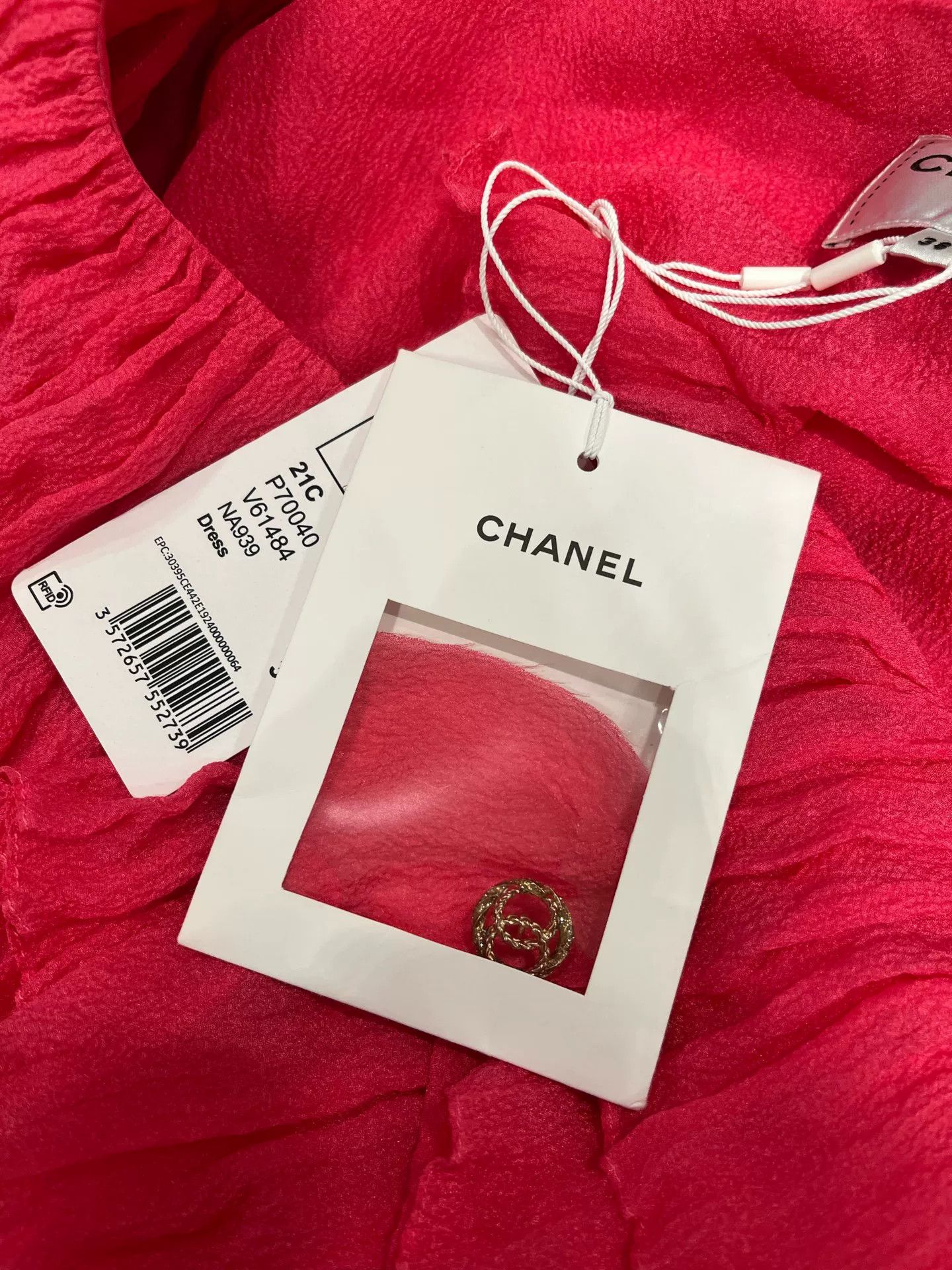 Chanel Chanel 2021 Pink Ruffle Dress FR38 Size US M / EU 48-50 / 2 - 4 Thumbnail