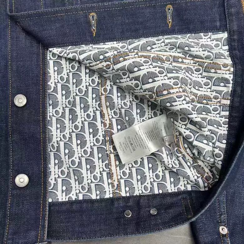 Dior Dior Denim Jacket with Full Logo Lining Size US L / EU 52-54 / 3 - 7 Thumbnail