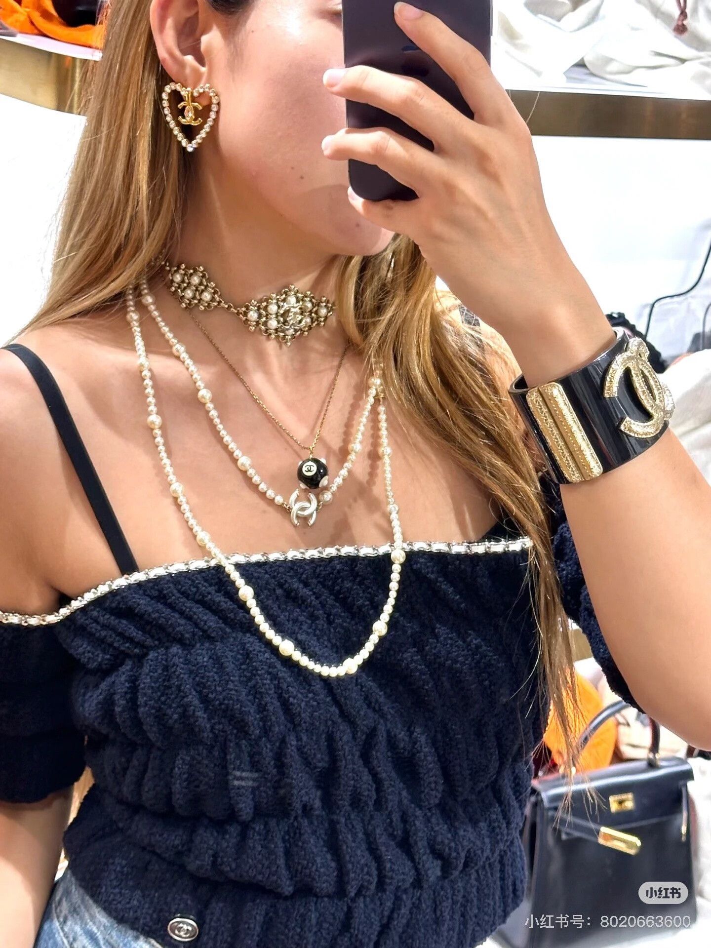 Chanel chanel deep blue chain shoulder top Size US S / EU 44-46 / 1 - 9 Thumbnail