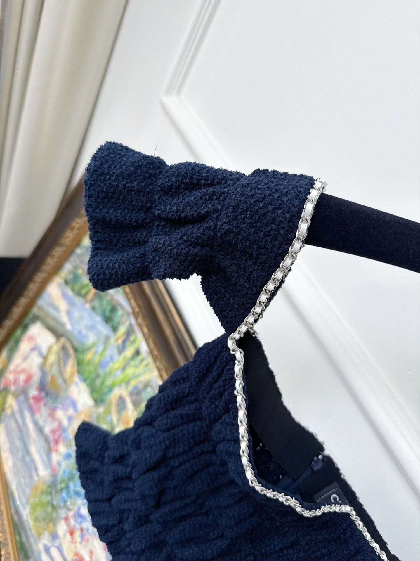 Chanel chanel deep blue chain shoulder top Size US S / EU 44-46 / 1 - 6 Thumbnail