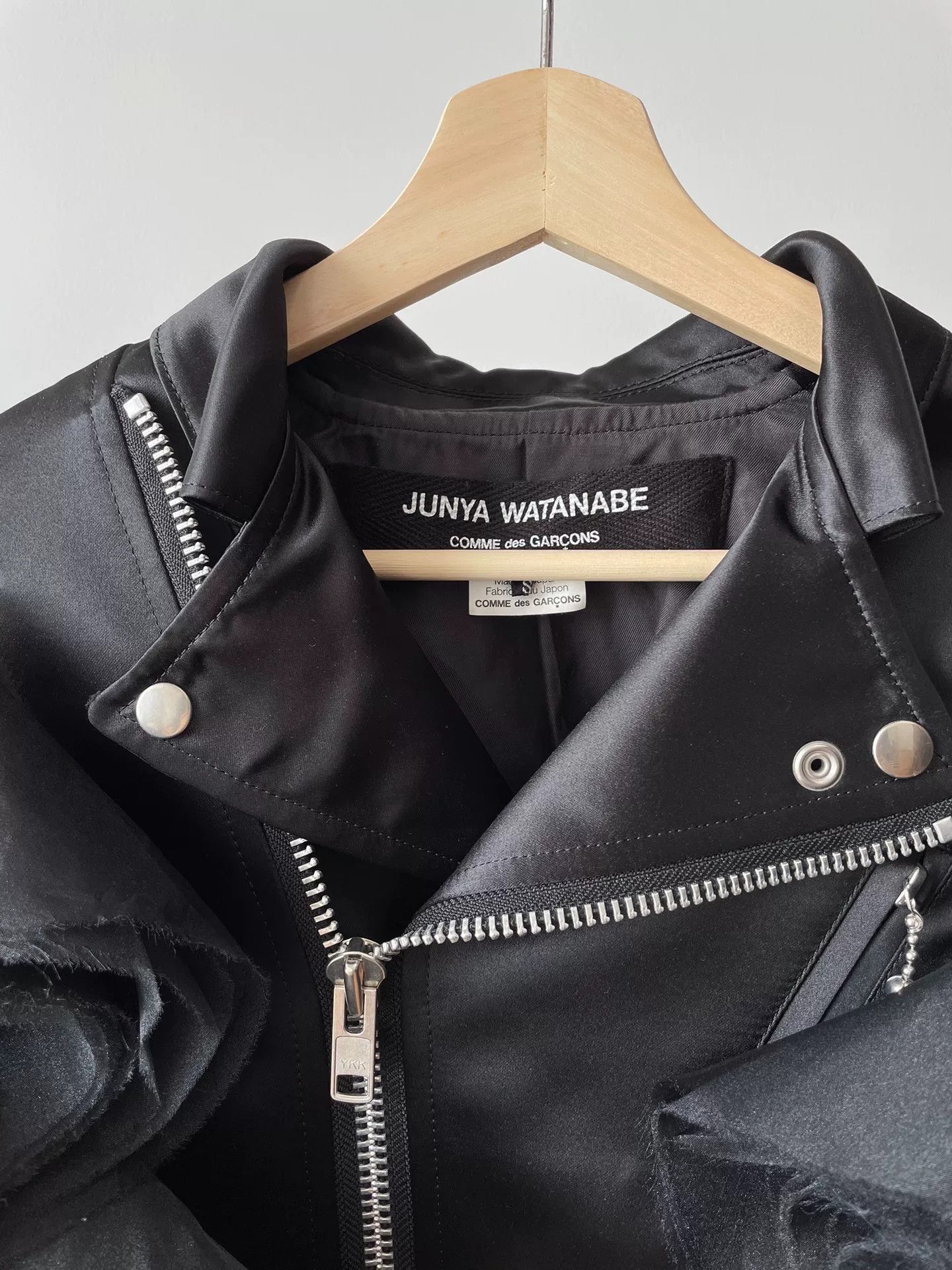 Junya Watanabe black ruffled leather jacket by junya watanabe Size US S / EU 44-46 / 1 - 3 Thumbnail
