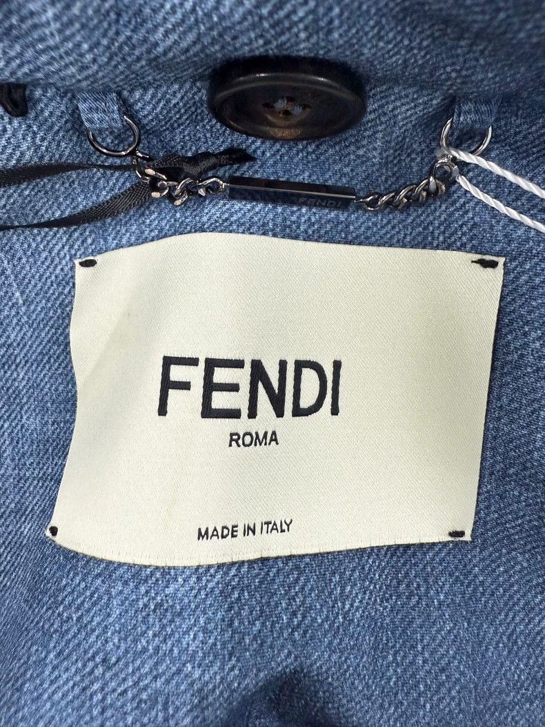 Fendi Fendi Long Cotton Coat 36 FF8119 47J Size US XS / EU 42 / 0 - 3 Thumbnail