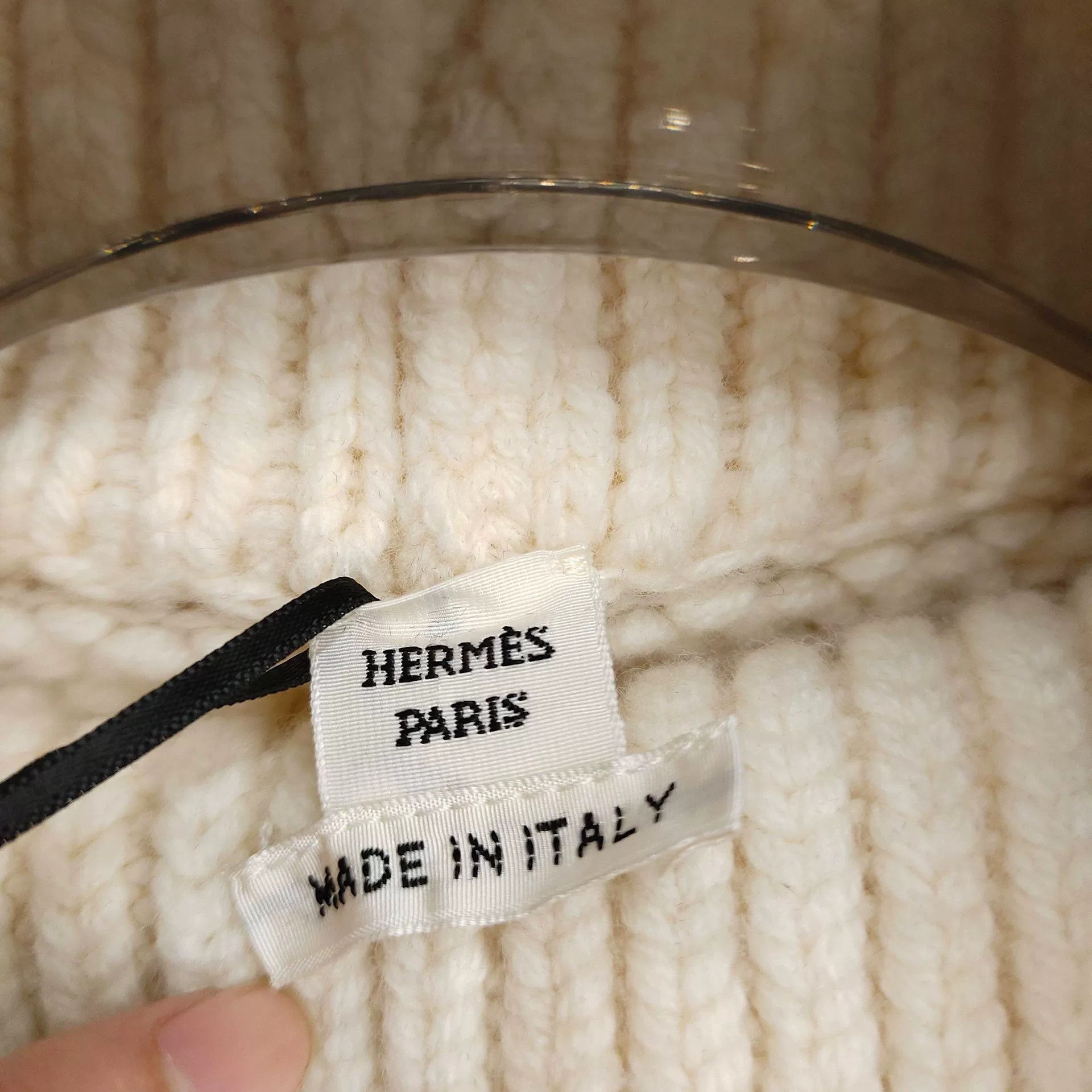 Hermes Hermes Off-White Wool Turtleneck Sweater Size US S / EU 44-46 / 1 - 3 Thumbnail