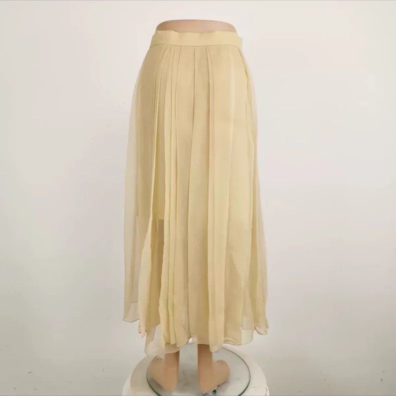 Brunello Cucinelli Brunello Cucinelli Yellow Tulle Skirt Size US 38 / EU 54 - 3 Thumbnail