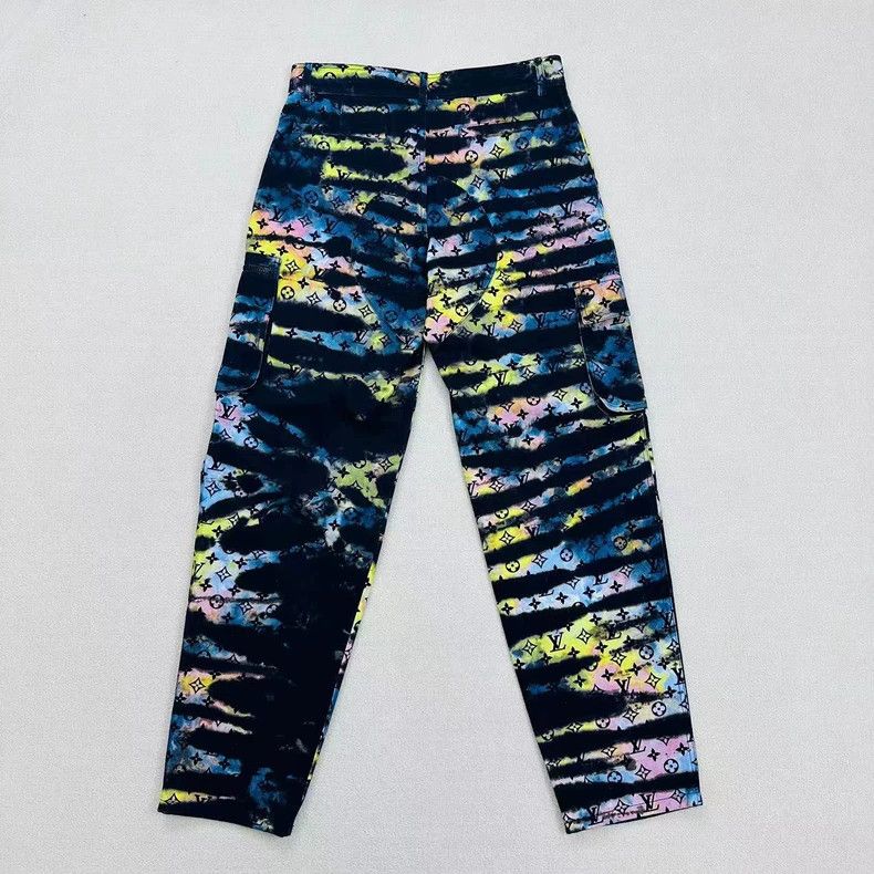 Louis Vuitton Louis Vuitton Printed Denim Jeans Size US 34 / EU 50 - 2 Thumbnail