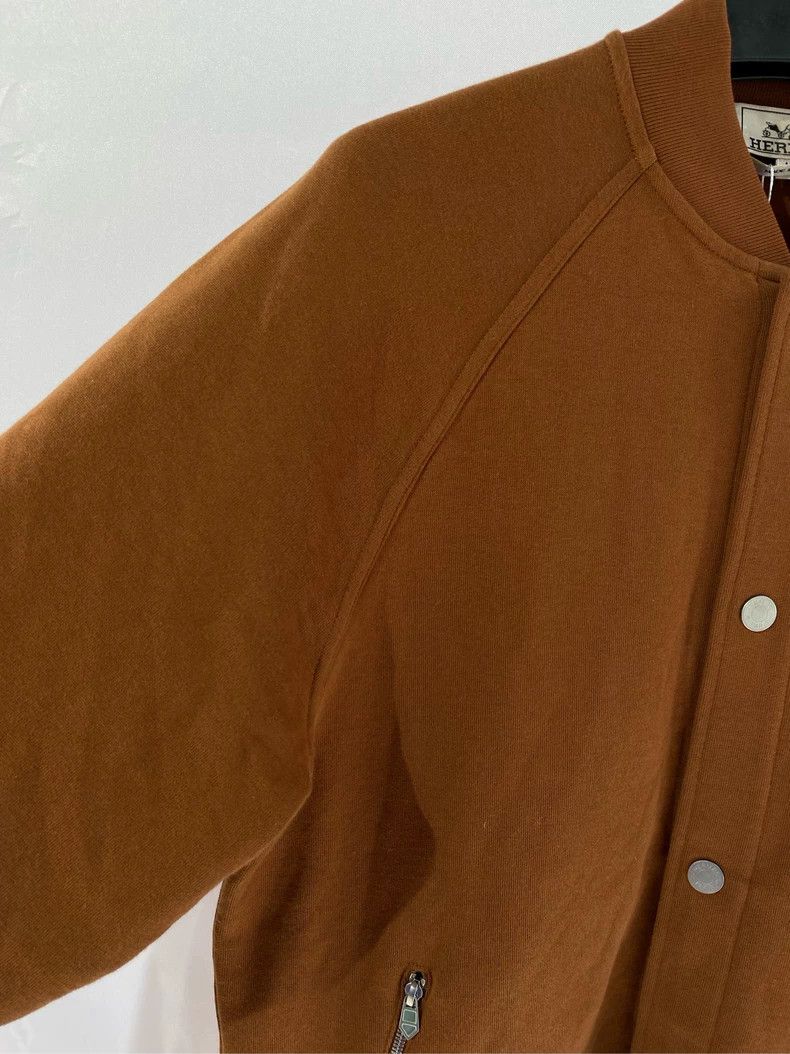 Hermes Hermes Men's Brown Bomber Jacket Size US M / EU 48-50 / 2 - 3 Thumbnail