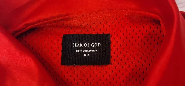 Fear of God Fear of God 5th Red Silk Half-Zip Jacket Size US L / EU 52-54 / 3 - 3 Thumbnail