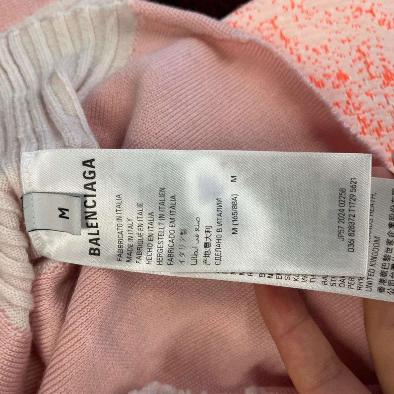 Balenciaga Balenciaga Pink Knit Jacket M Size US M / EU 48-50 / 2 - 2 Thumbnail