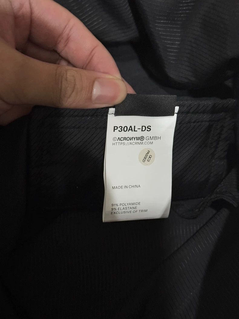 Acronym Acronym P30AL-DS Black Pants Size US 29 - 4 Thumbnail