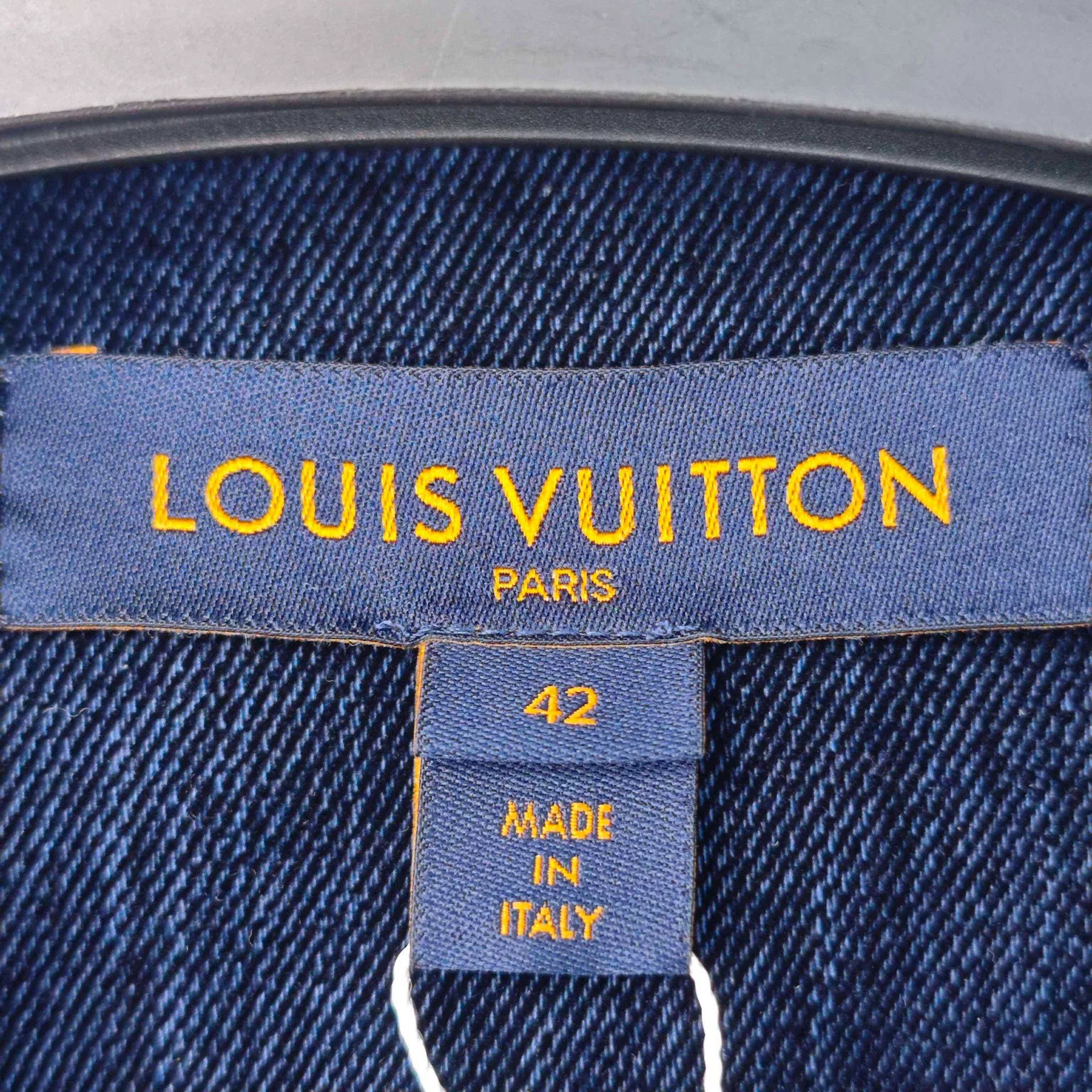 Louis Vuitton LV Washed Blue Denim Jacket Gold Button Size US XL / EU 56 / 4 - 5 Thumbnail