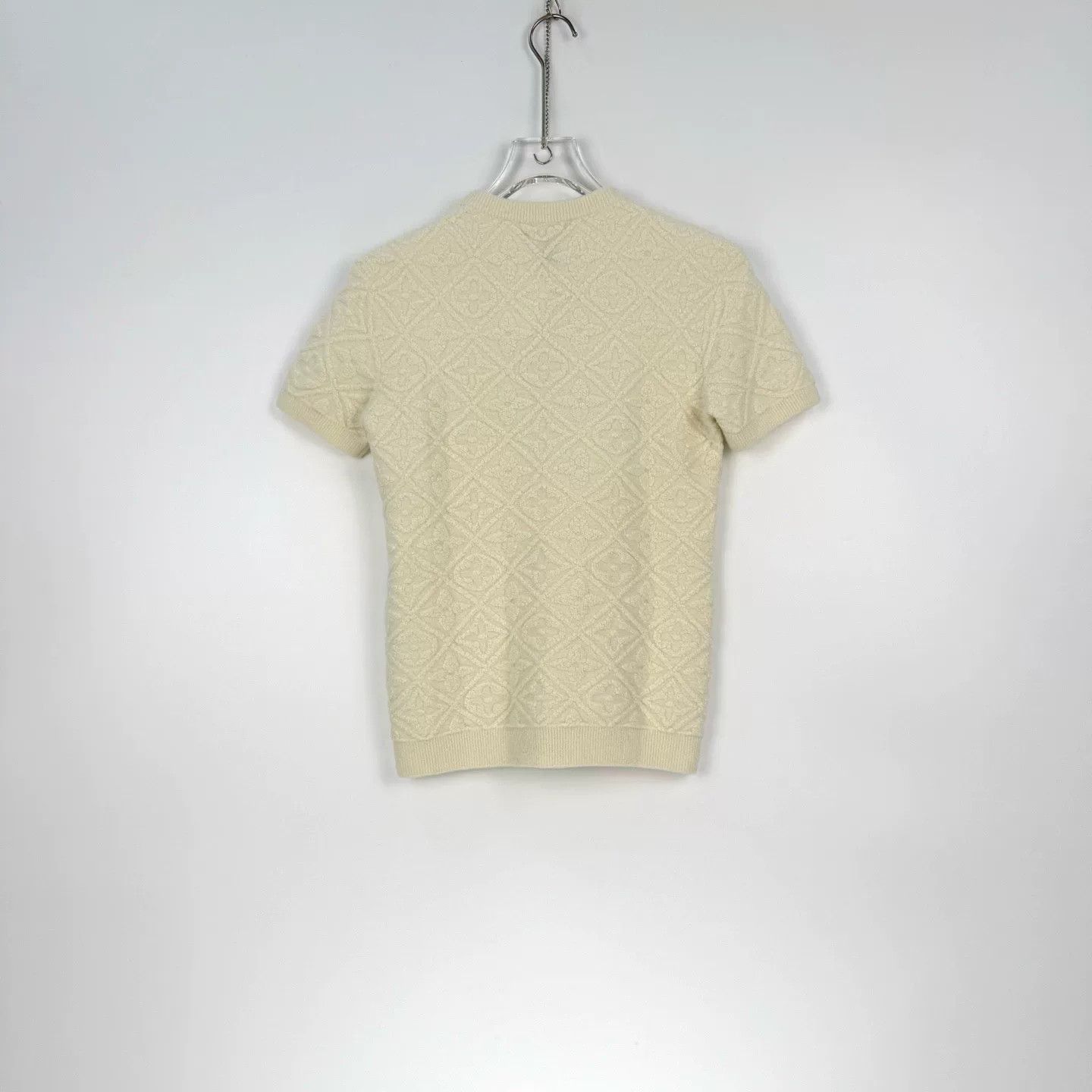 Louis Vuitton Louis Vuitton White Logo Wool Sweater Size US S / EU 44-46 / 1 - 4 Thumbnail