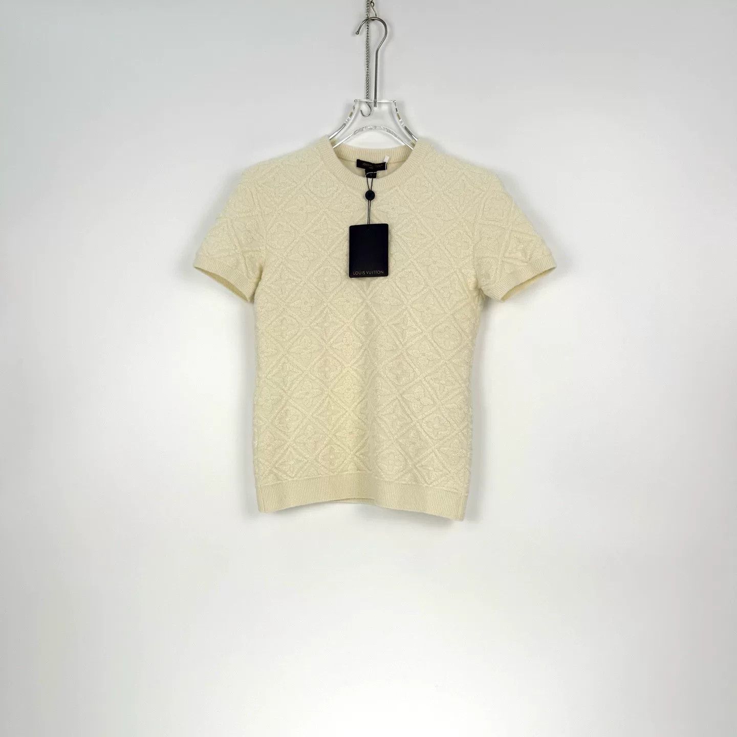 Louis Vuitton Louis Vuitton White Logo Wool Sweater Size US S / EU 44-46 / 1 - 3 Thumbnail